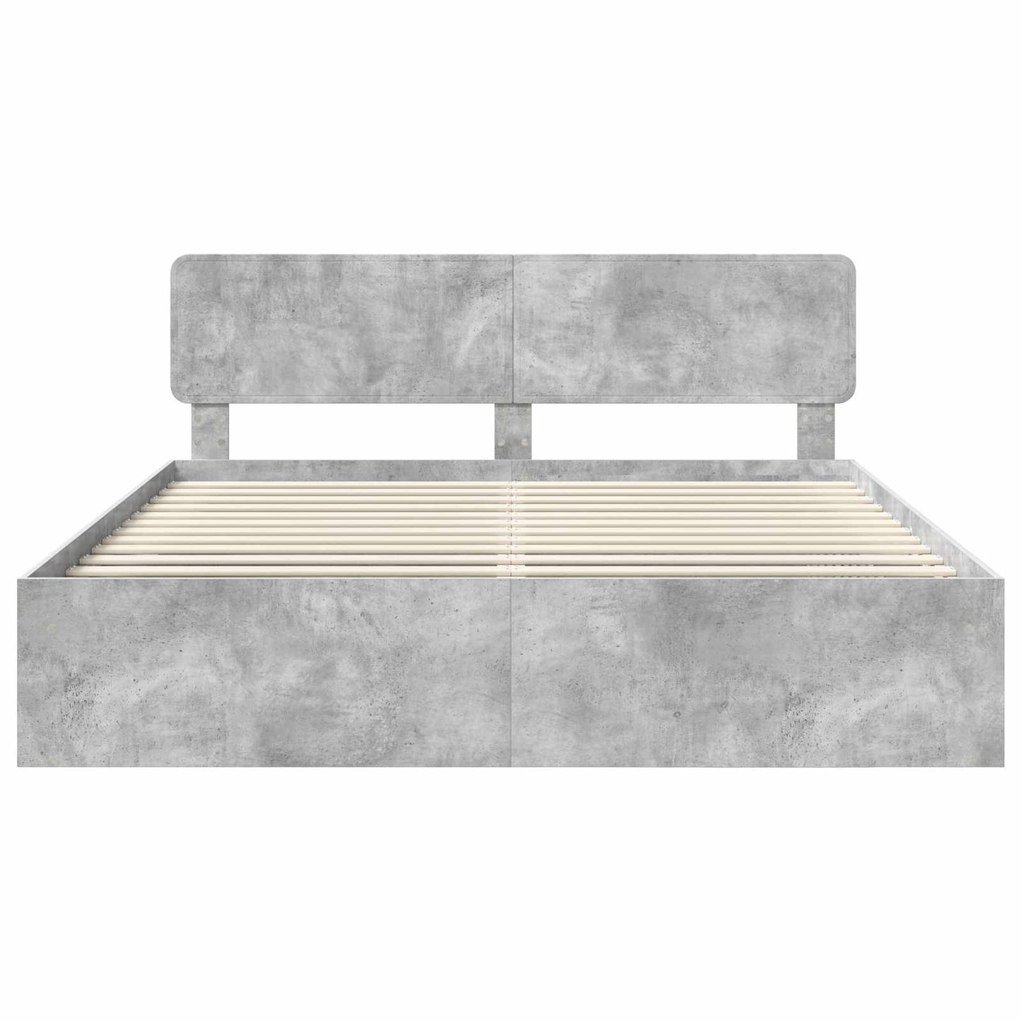 vidaXL Σκελετός Κρεβατιού Σκυρόδεμα 180 x 200 cm Στερεά ξυλεία πεύκου