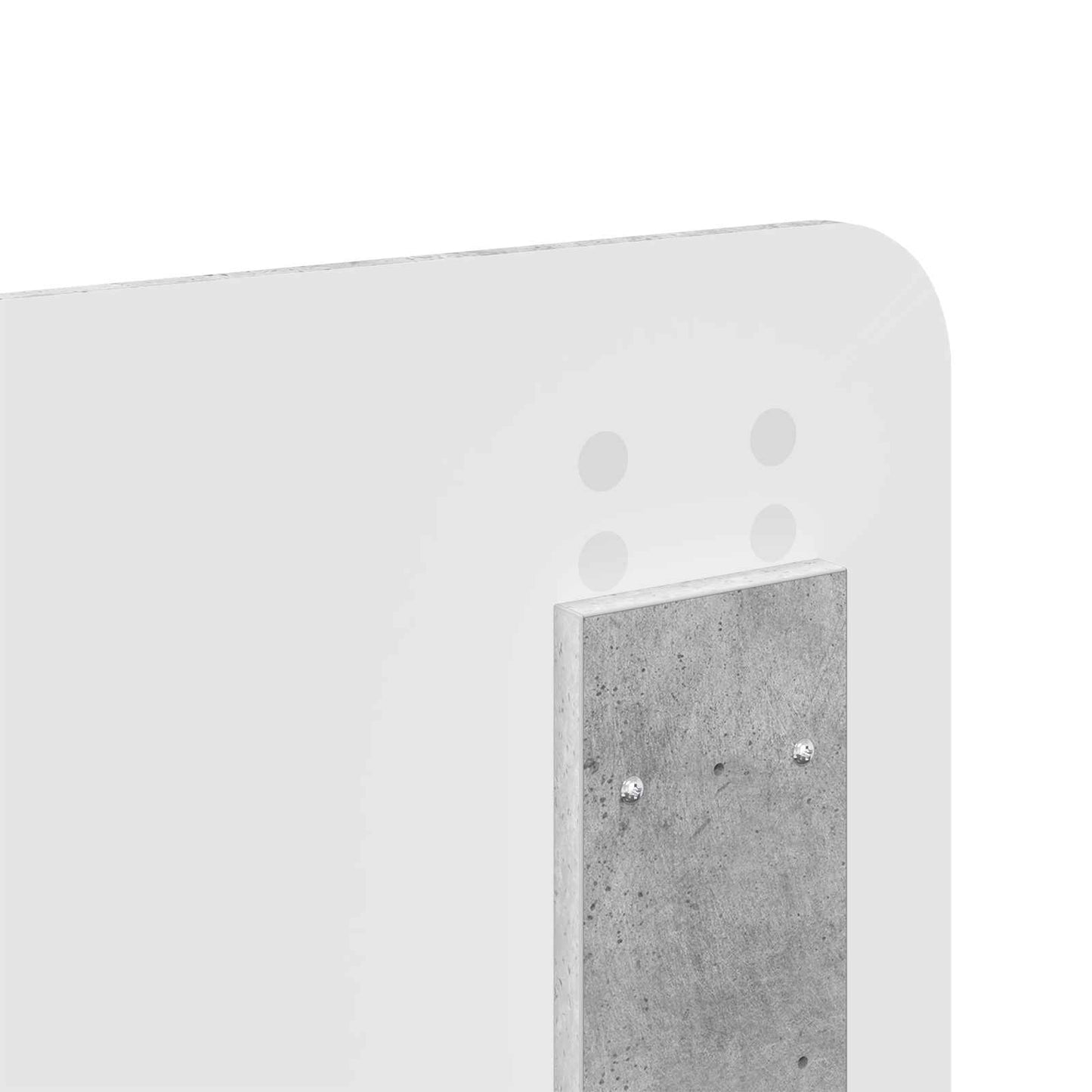 vidaXL Σκελετός Κρεβατιού Σκυρόδεμα 140 x 190 cm Στερεά ξυλεία πεύκου