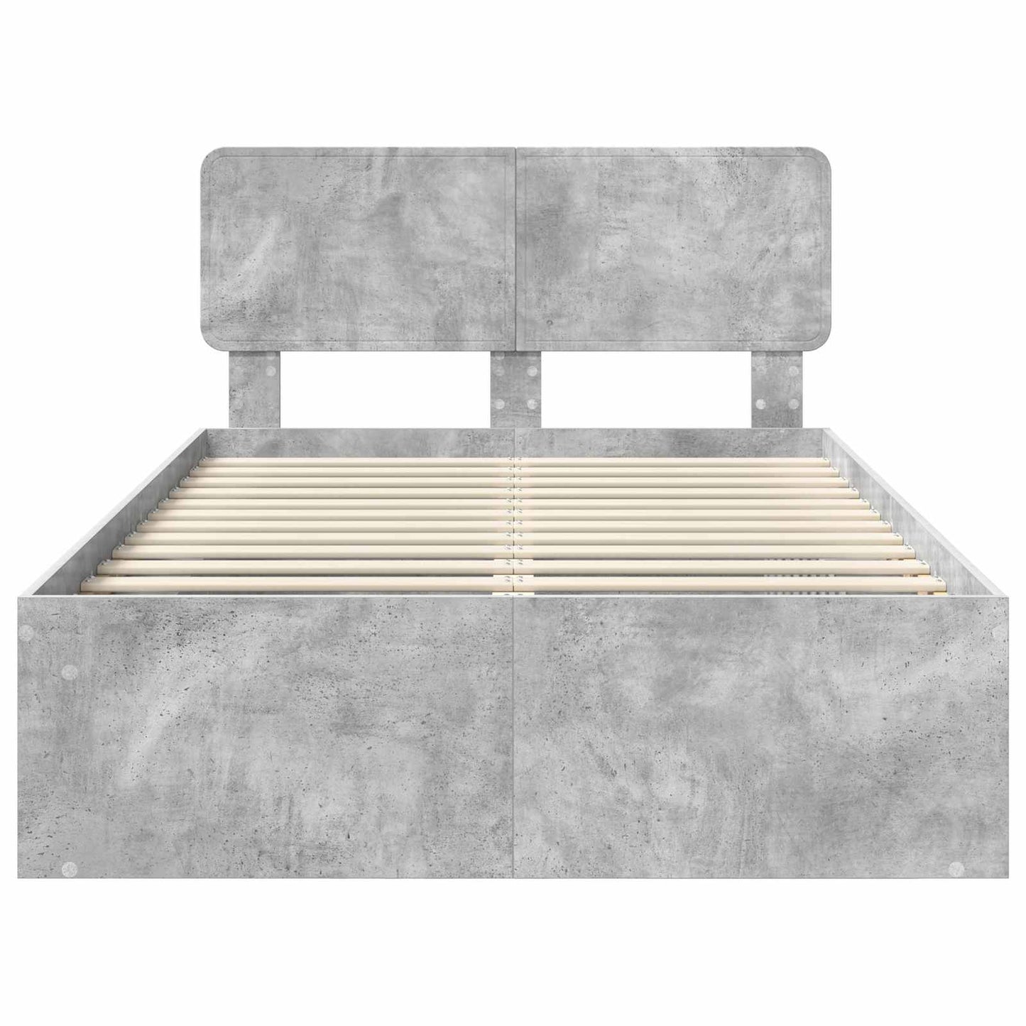 vidaXL Σκελετός Κρεβατιού Σκυρόδεμα 120 x 200 cm Στερεά ξυλεία πεύκου