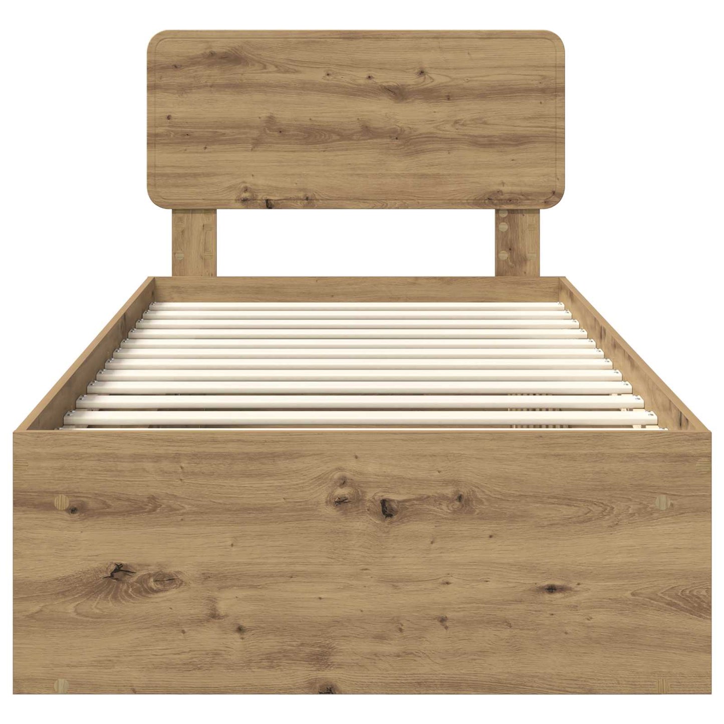 vidaXL Σκελετός Κρεβατιού Καρυδιά Χειροποίητης Εργασίας 100 x 200 cm