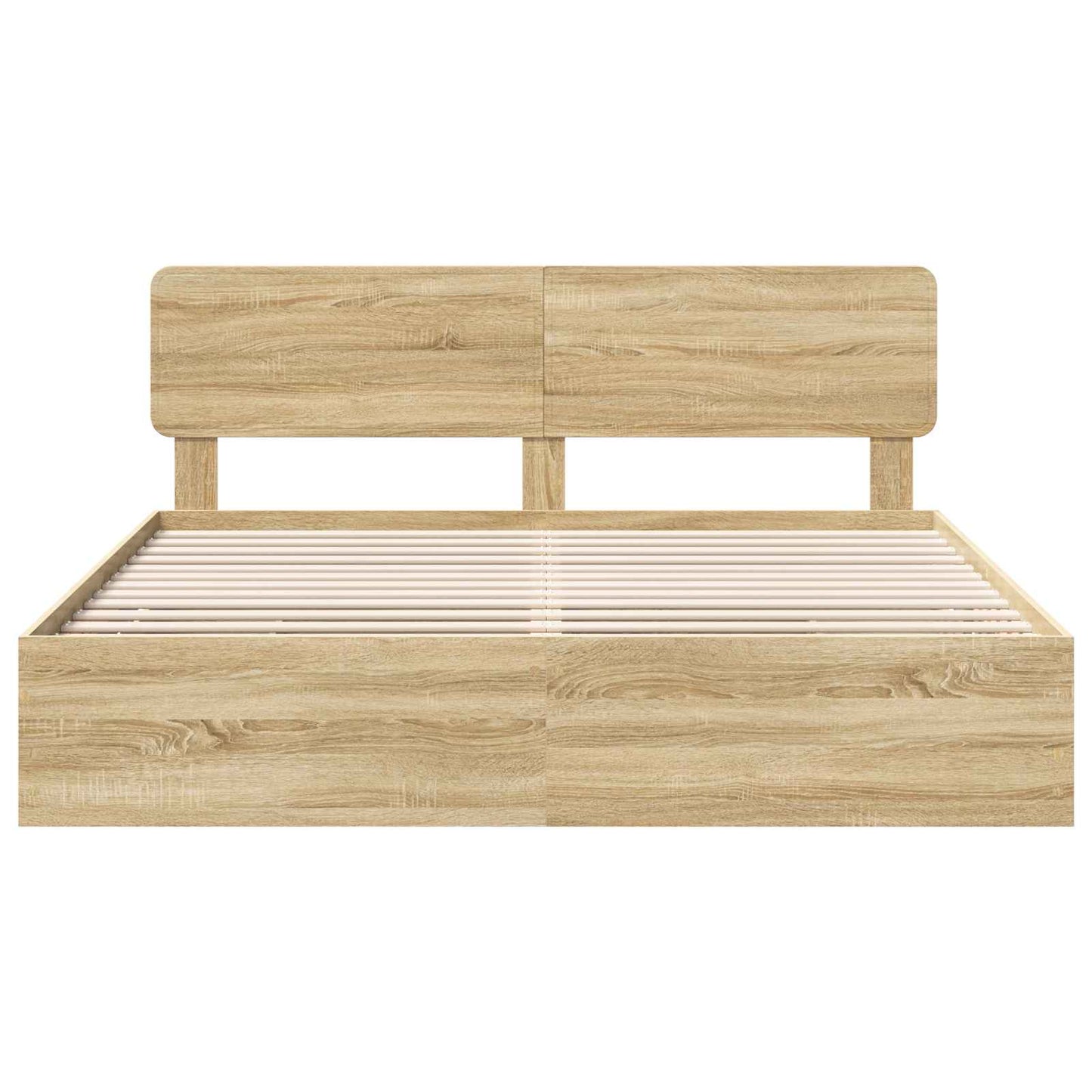 vidaXL Σκελετός Κρεβατιού με συρτάρι Δρύς Sonoma 200 x 200 cm