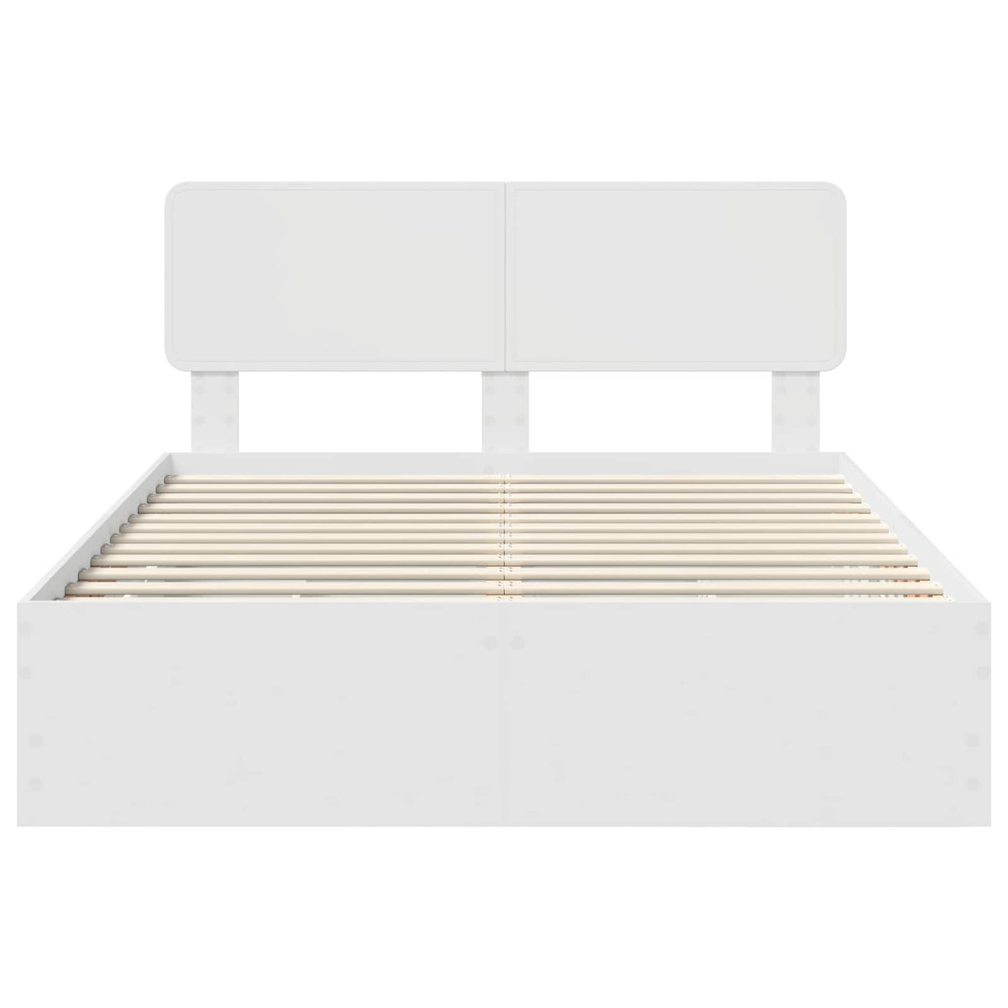 vidaXL Σκελετός Κρεβατιού Λευκό 150 x 200 cm Μηχανήματος Ξύλο