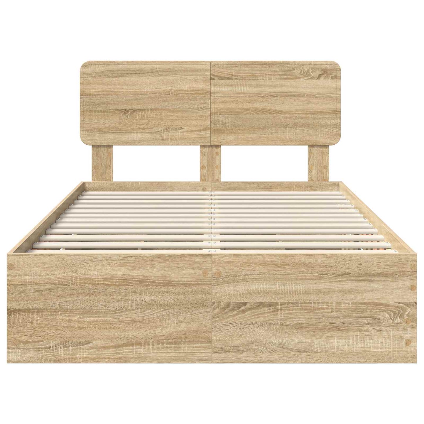 vidaXL Σκελετός Κρεβατιού με συρτάρι Δρύς Sonoma 120 x 200 cm
