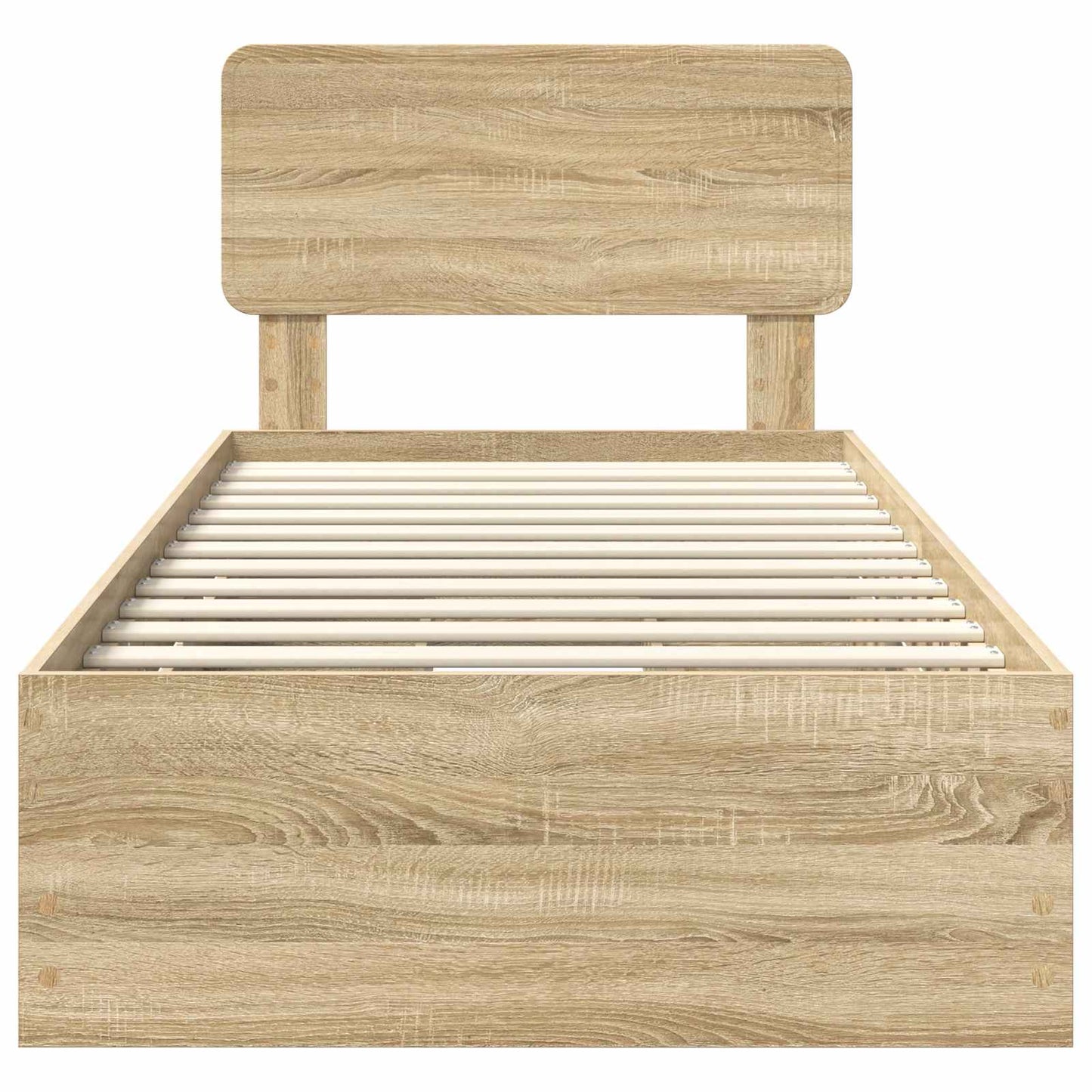 vidaXL Σκελετός Κρεβατιού με συρτάρι Δρύς Sonoma 90 x 200 cm