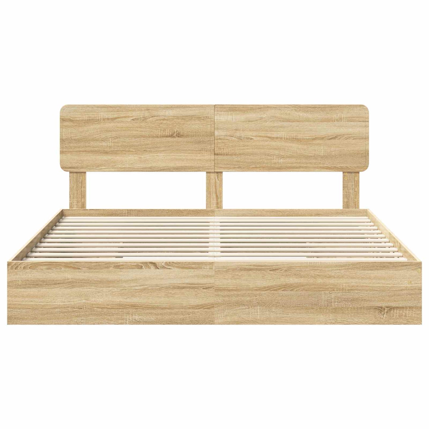 vidaXL Κρεβάτι Αποθήκης Δρύς Sonoma 180 x 200 cm Επεξεργασμένο ξύλο