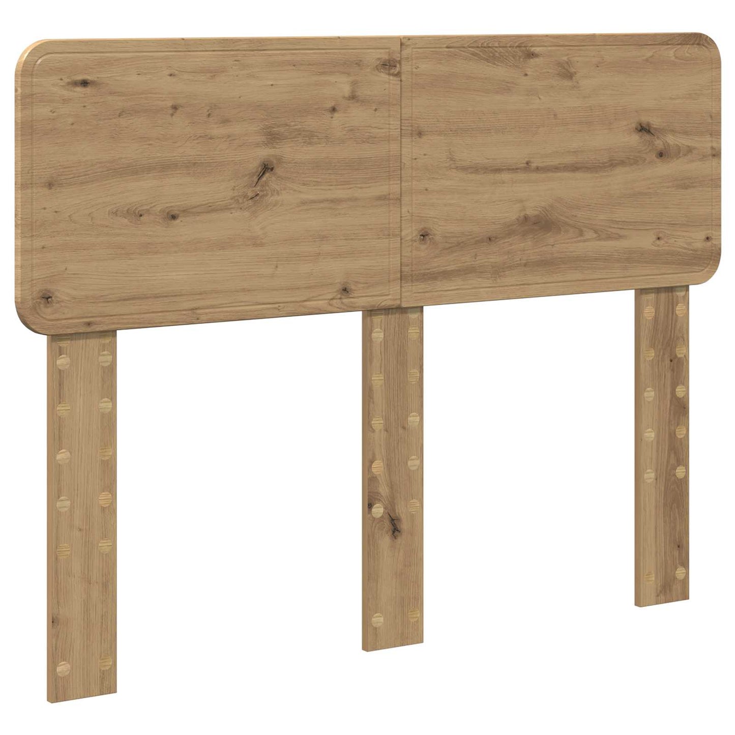 vidaXL Σκελετός Κρεβατιού Artisan Oak 135 x 190 cm Επεξεργασμένο ξύλο