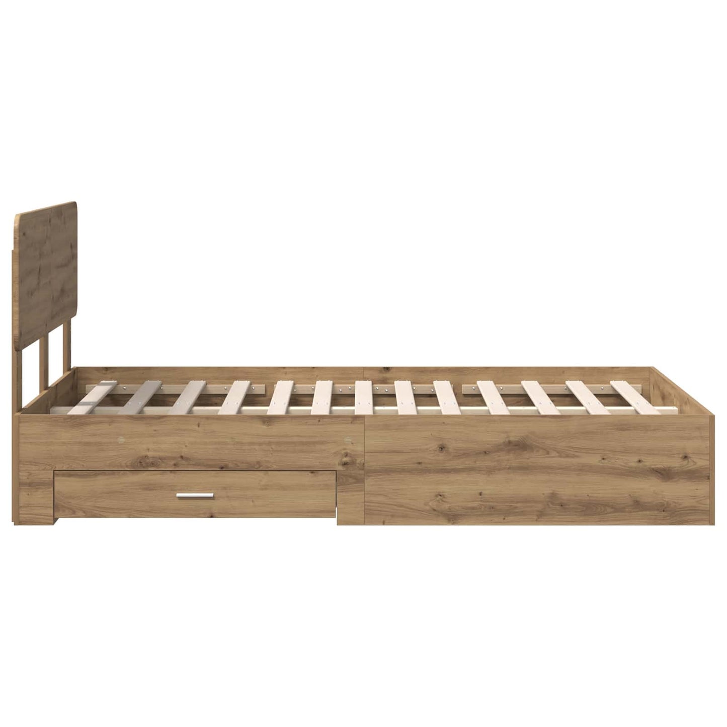 vidaXL Σκελετός Κρεβατιού Artisan Oak 135 x 190 cm Επεξεργασμένο ξύλο