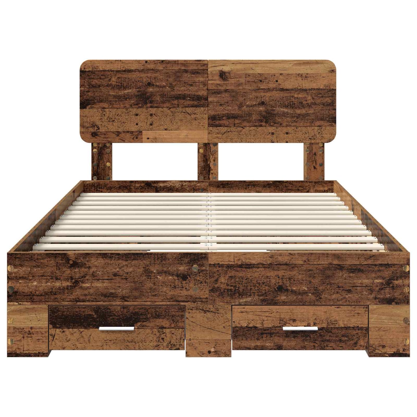 vidaXL Σκελετός Κρεβατιού Παλιό ξύλο 120 x 190 cm Επεξεργασμένο ξύλο