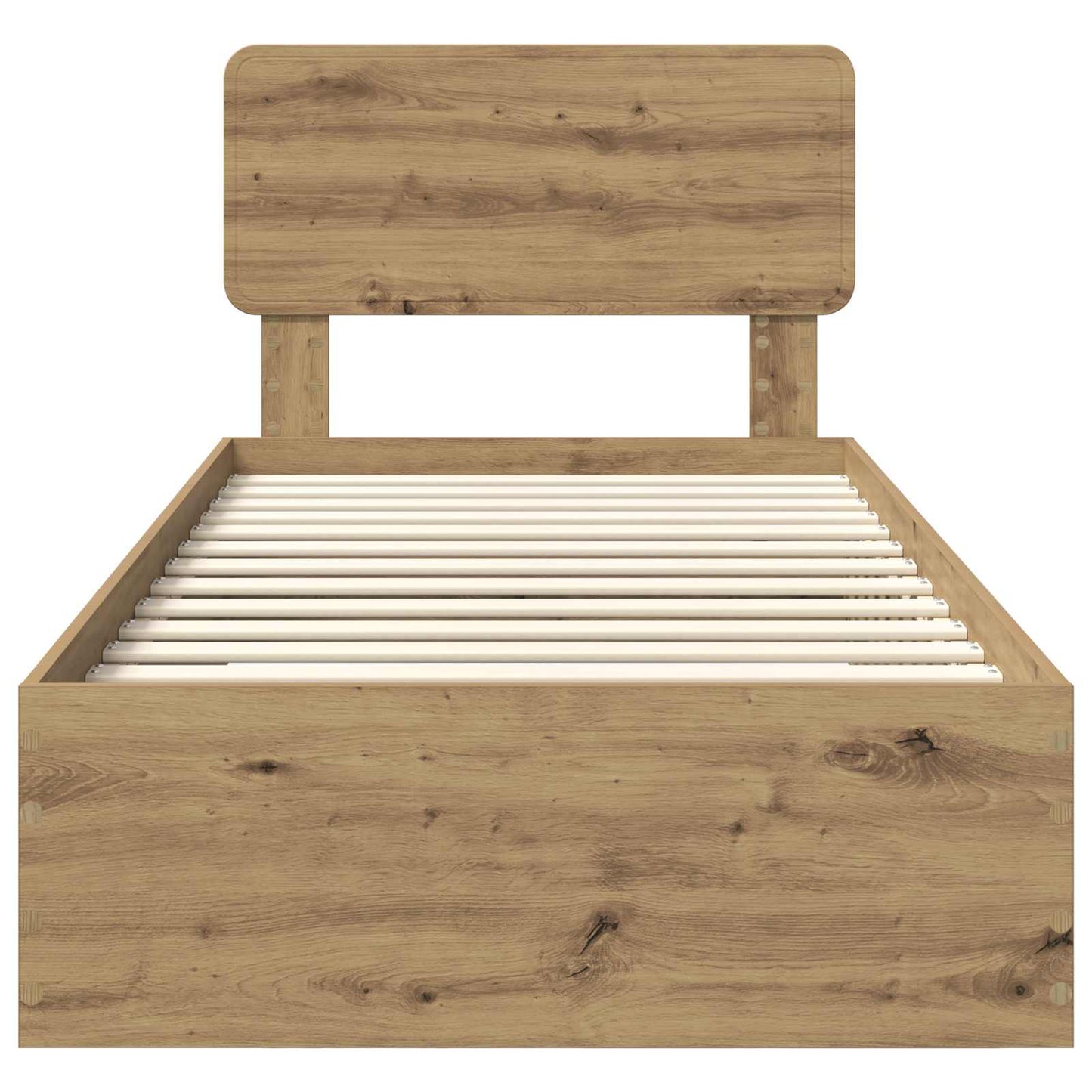 vidaXL Σκελετός Κρεβατιού Artisan Oak 90 x 190 cm Επεξεργασμένο ξύλο
