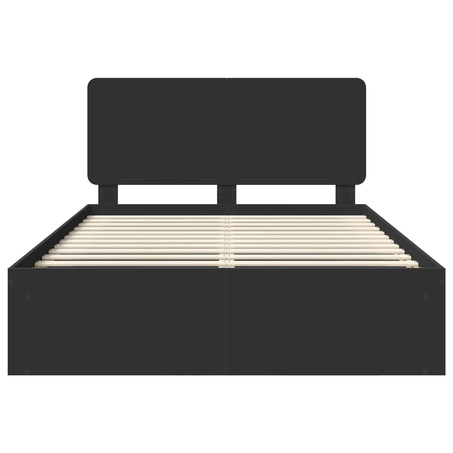 vidaXL Σκελετός Κρεβατιού Μαύρο 140 x 190 cm Στερεά ξυλεία πεύκου