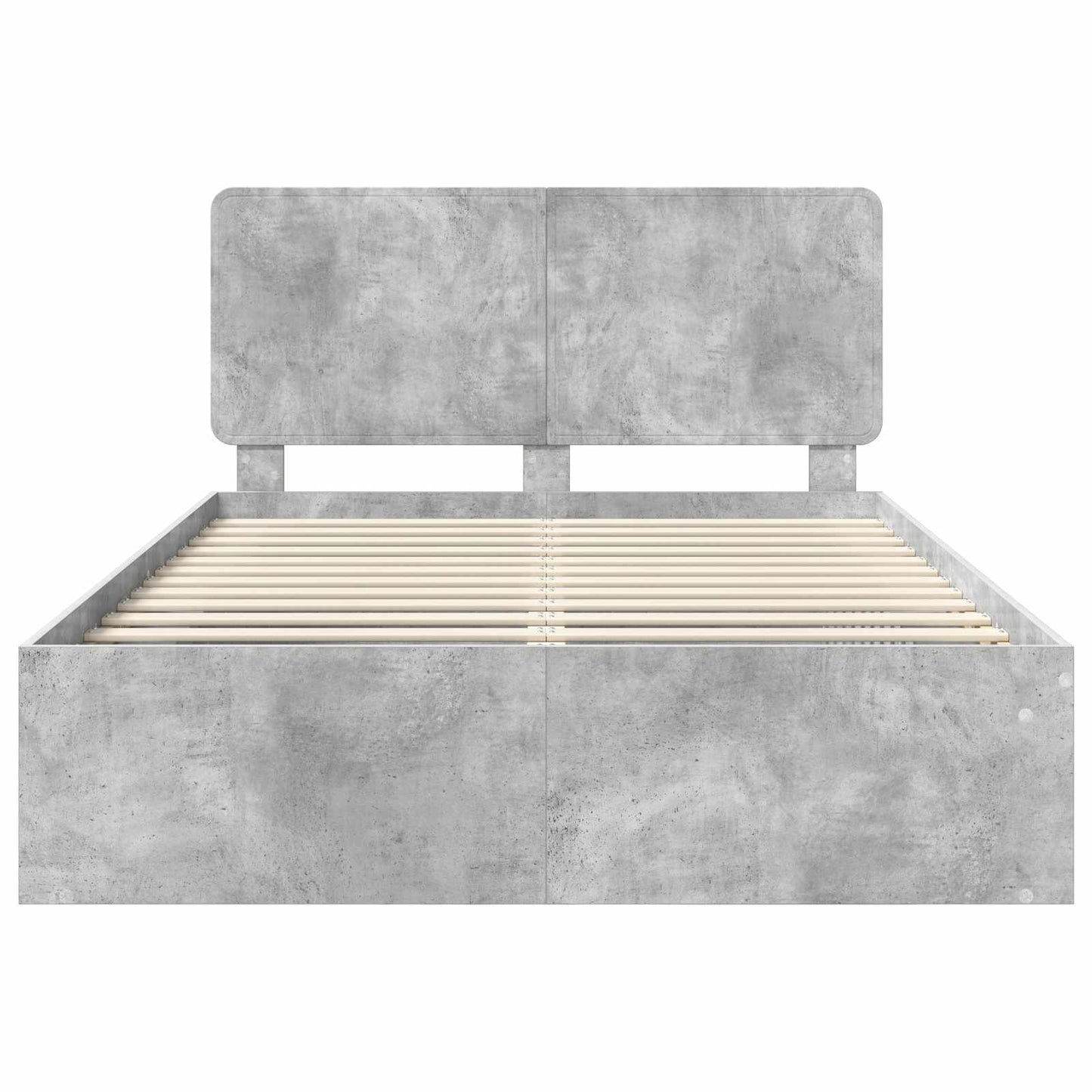 vidaXL Σκελετός Κρεβατιού Σκυρόδεμα 140 x 190 cm Στερεά ξυλεία πεύκου