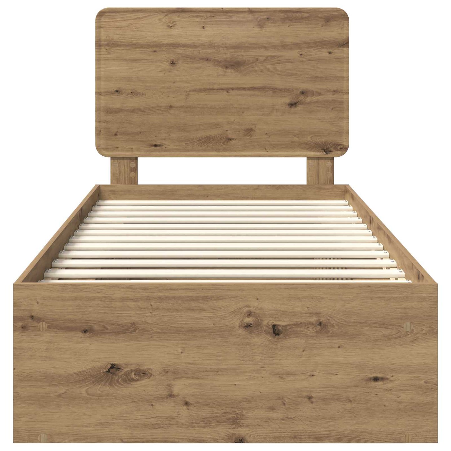 vidaXL Σκελετός Κρεβατιού Καρυδιά Χειροποίητης Εργασίας 100 x 200 cm