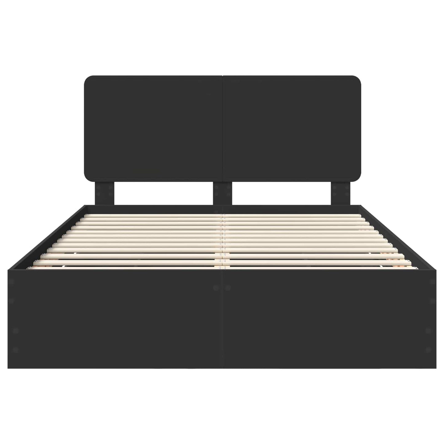 vidaXL Σκελετός Κρεβατιού Μαύρο 140 x 200 cm Μηχανήματος Ξύλο