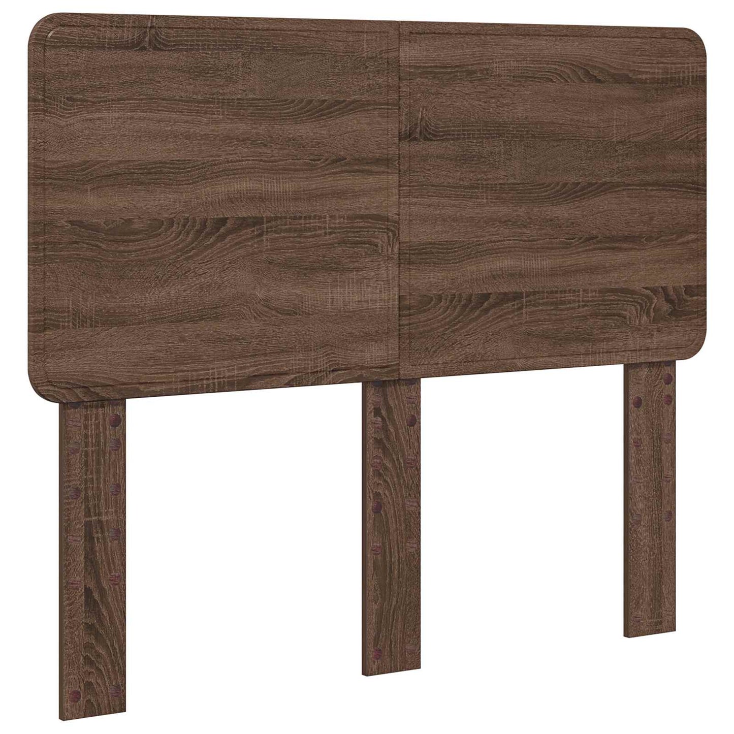 vidaXL Σκελετός Κρεβατιού Καφέ δρυς 135 x 190 cm Μηχανήματος Ξύλο