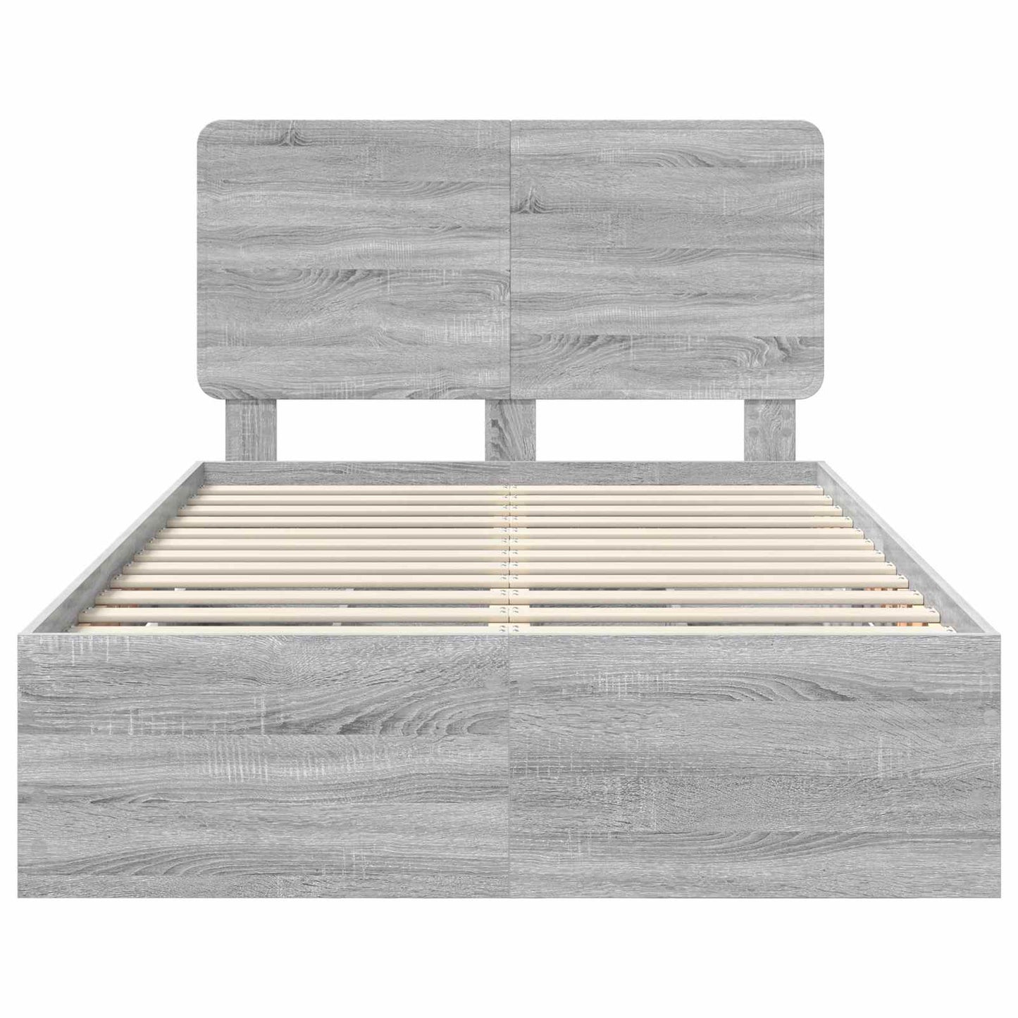 vidaXL Σκελετός Κρεβατιού Γκρίζο Σονομα 120 x 200 cm Μηχανήματος Ξύλο