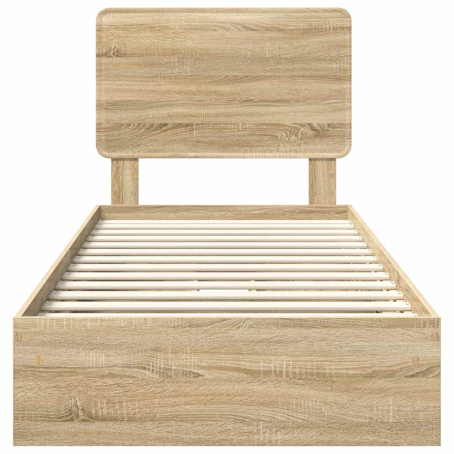 vidaXL Κρεβάτι Αποθήκης Δρύς Sonoma 75 x 190 cm Επεξεργασμένο ξύλο