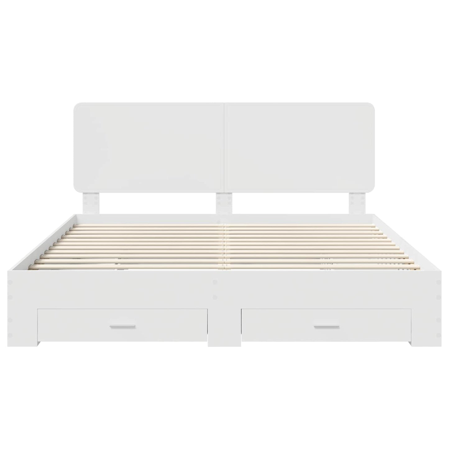 vidaXL Σκελετός Κρεβατιού Λευκό 180 x 200 cm Επεξεργασμένο ξύλο