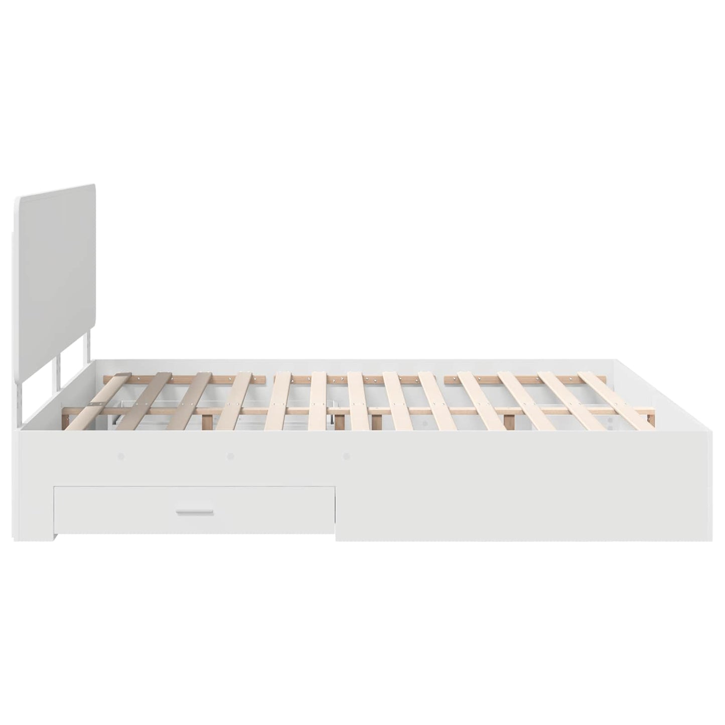 vidaXL Σκελετός Κρεβατιού Λευκό 180 x 200 cm Επεξεργασμένο ξύλο