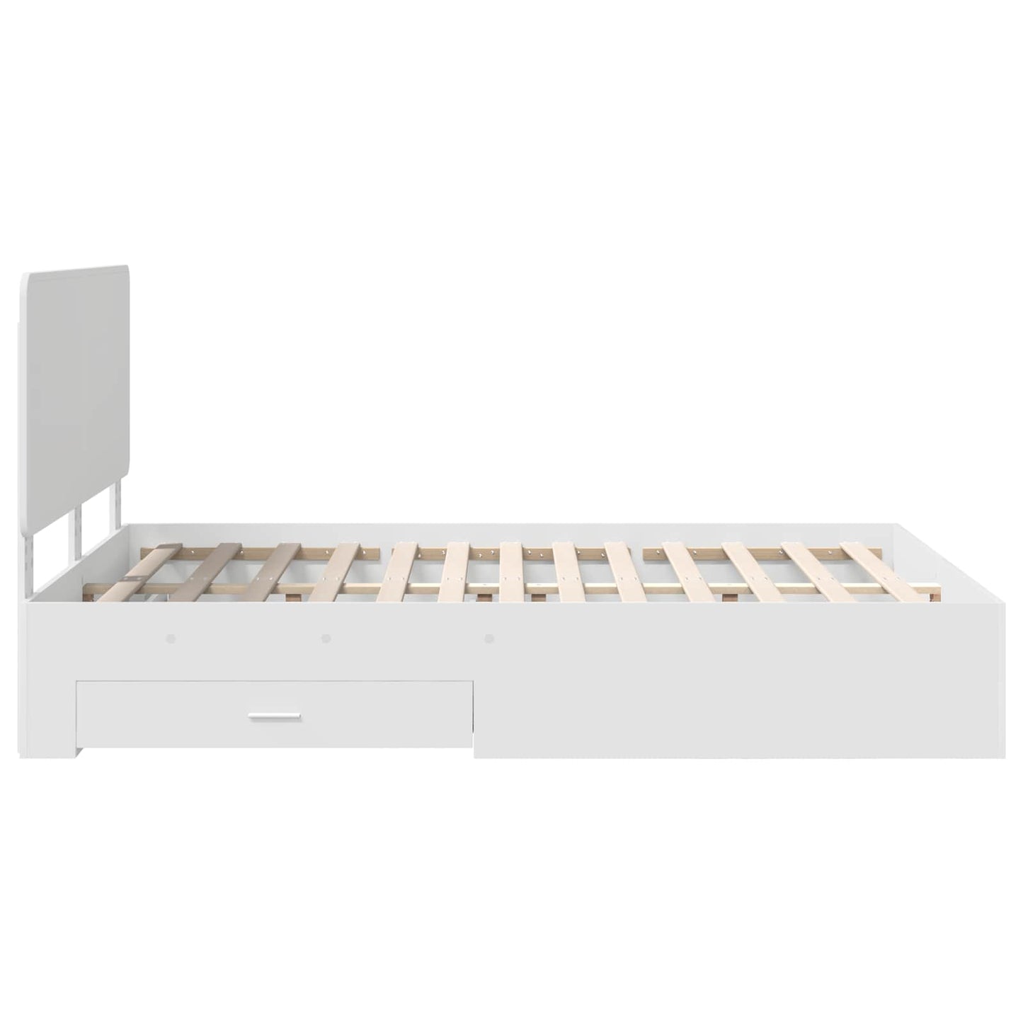 vidaXL Σκελετός Κρεβατιού Λευκό 140 x 200 cm Επεξεργασμένο ξύλο