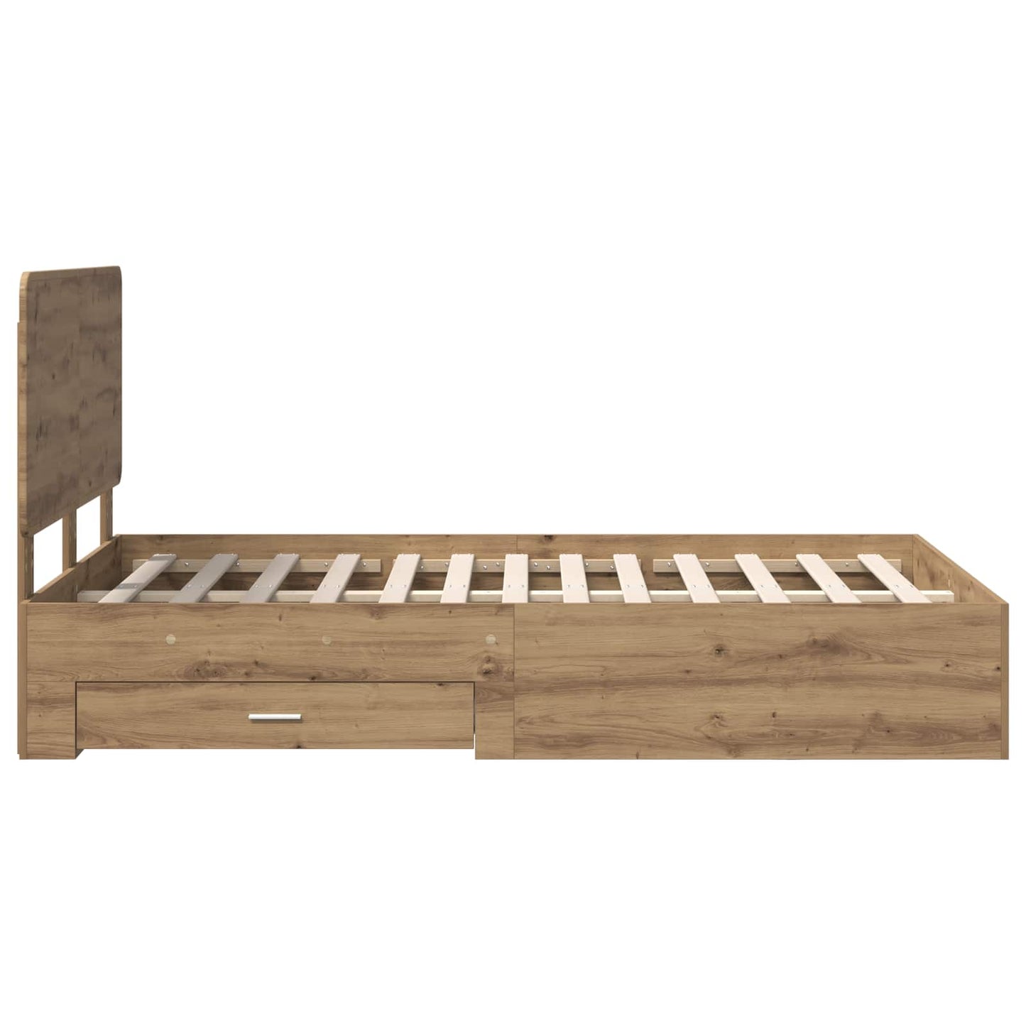 vidaXL Σκελετός Κρεβατιού Artisan Oak 120 x 190 cm Επεξεργασμένο ξύλο