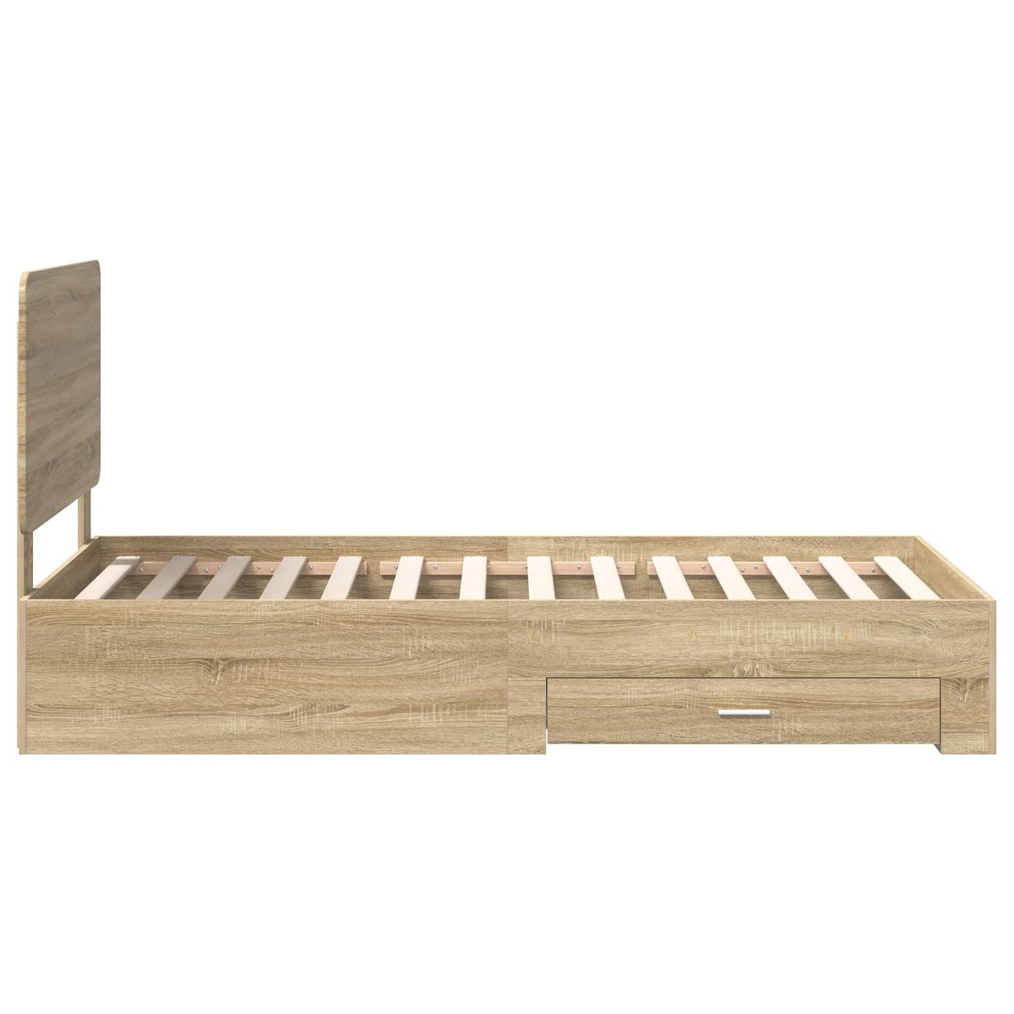 vidaXL Σκελετός Κρεβατιού Δρύς Sonoma 100 x 200 cm Επεξεργασμένο ξύλο
