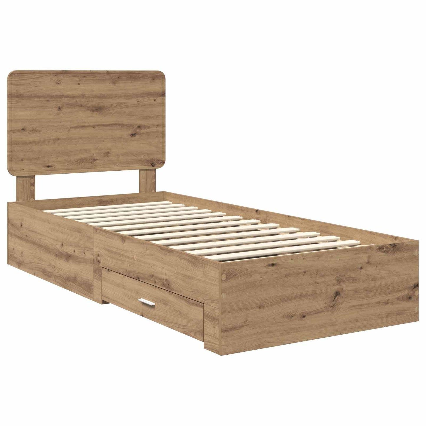 vidaXL Σκελετός Κρεβατιού Artisan Oak 90 x 200 cm Επεξεργασμένο ξύλο