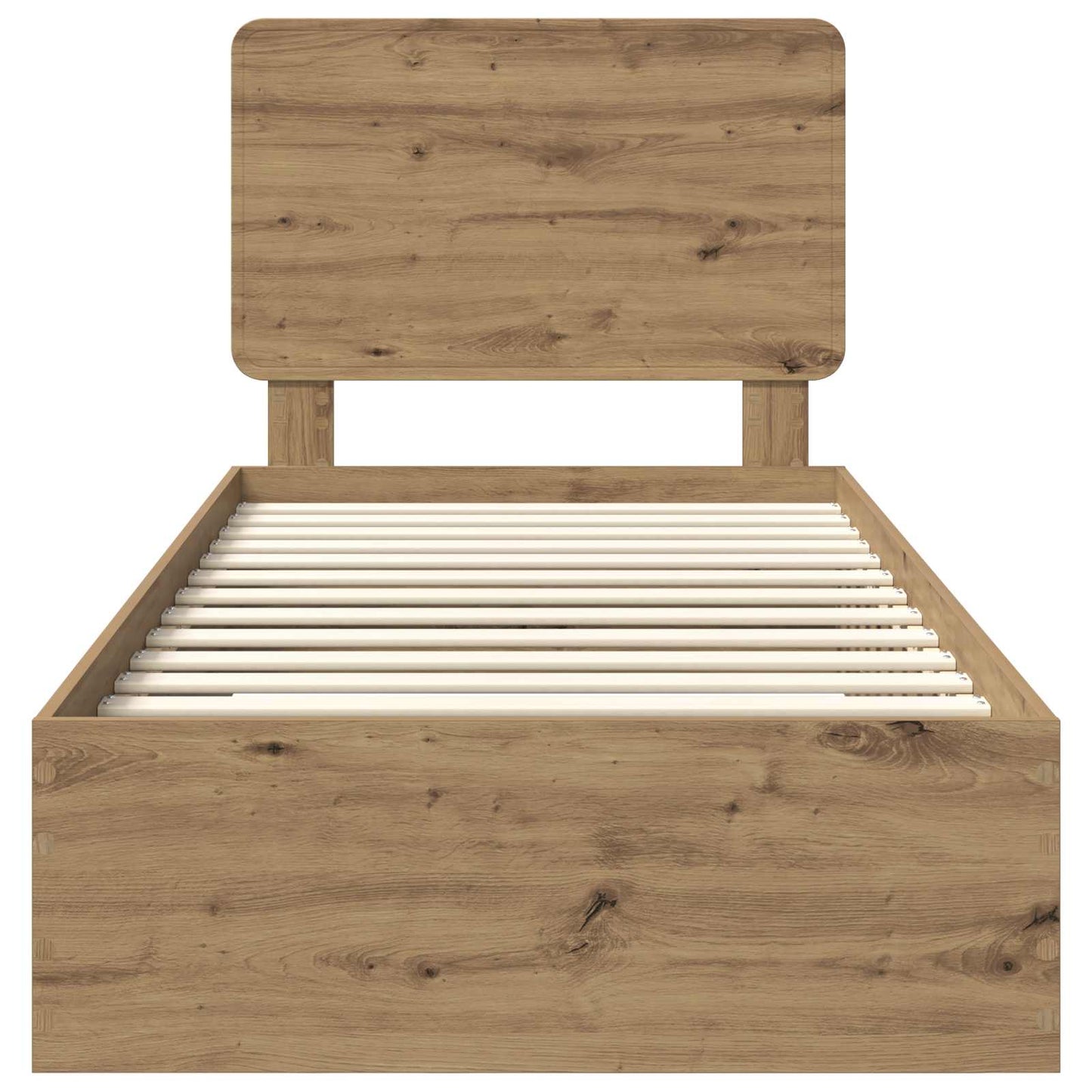 vidaXL Σκελετός Κρεβατιού Artisan Oak 90 x 190 cm Επεξεργασμένο ξύλο