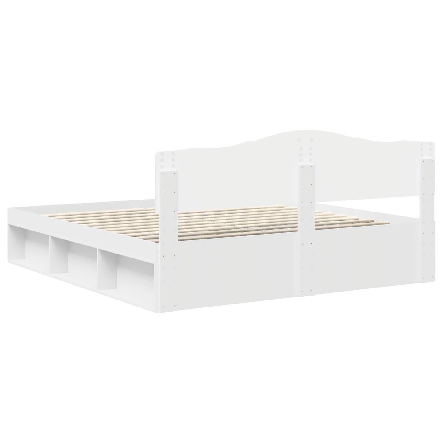 vidaXL Σκελετός Κρεβατιού Λευκό 180 x 200 cm Στερεά ξυλεία πεύκου