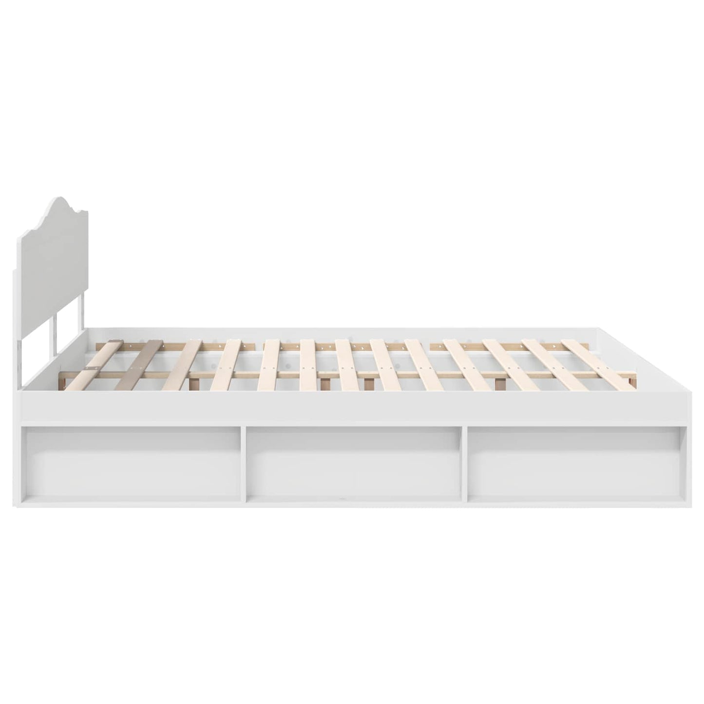 vidaXL Σκελετός Κρεβατιού Λευκό 180 x 200 cm Στερεά ξυλεία πεύκου