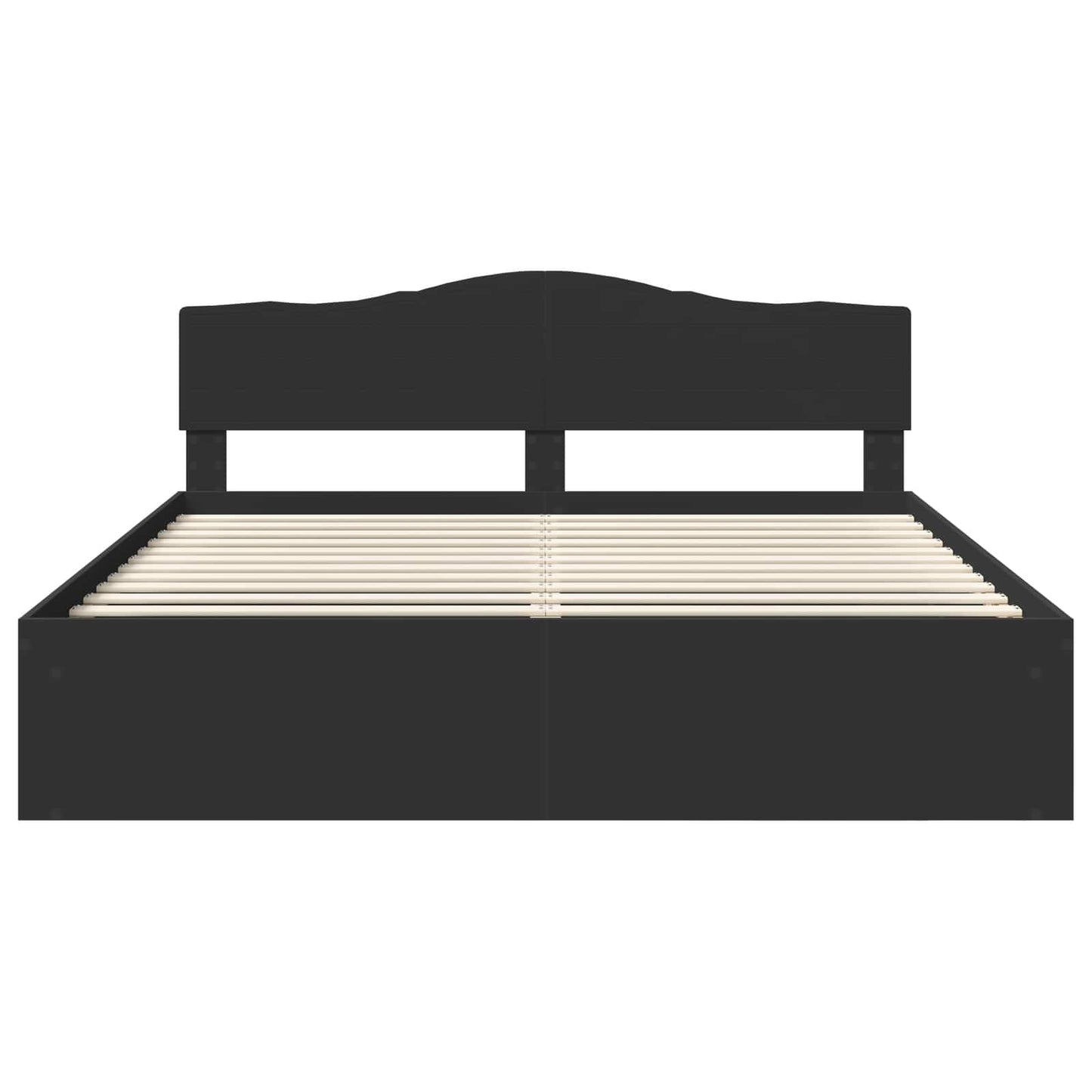 vidaXL Σκελετός Κρεβατιού Μαύρο 180 x 200 cm Στερεά ξυλεία πεύκου