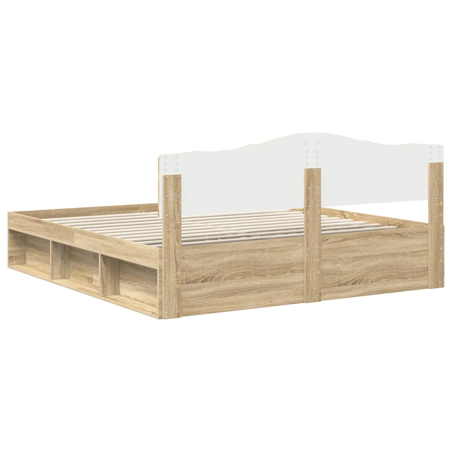vidaXL Σκελετός Κρεβατιού Σονόμα 180 x 200 cm Στερεά ξυλεία πεύκου