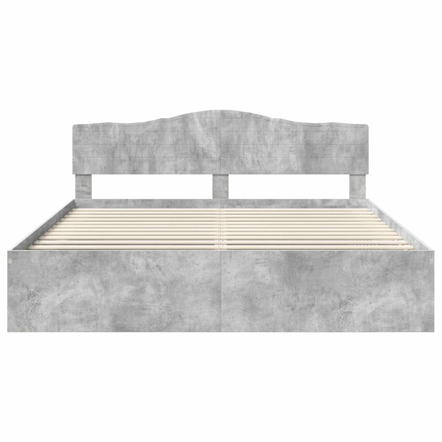 vidaXL Σκελετός Κρεβατιού Σκυρόδεμα 180 x 200 cm Στερεά ξυλεία πεύκου