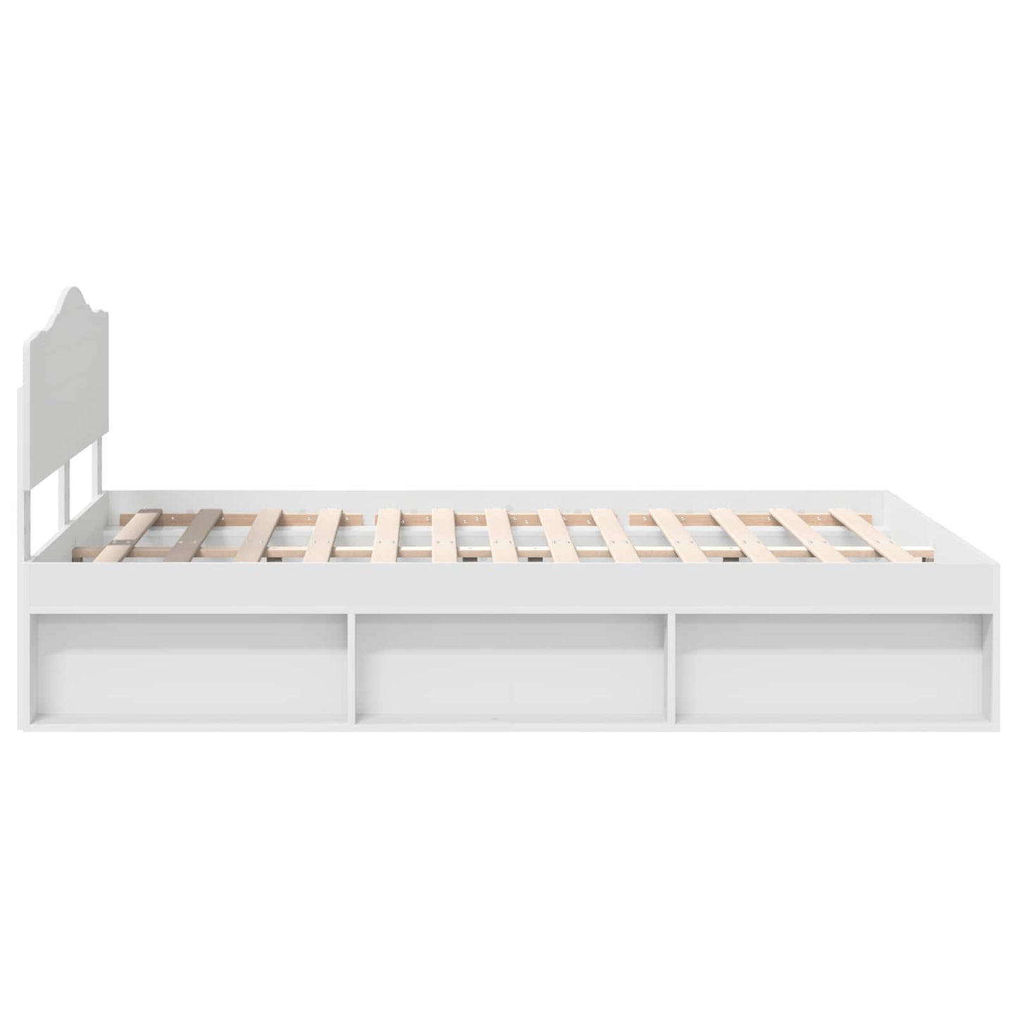 vidaXL Σκελετός Κρεβατιού Λευκό 140 x 200 cm Στερεά ξυλεία πεύκου