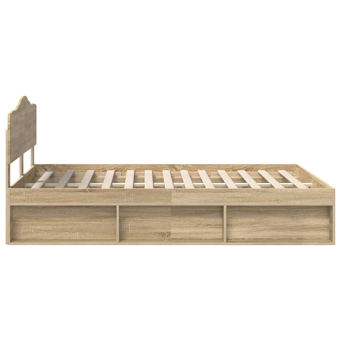 vidaXL Σκελετός Κρεβατιού Σονόμα 140 x 190 cm Στερεά ξυλεία πεύκου