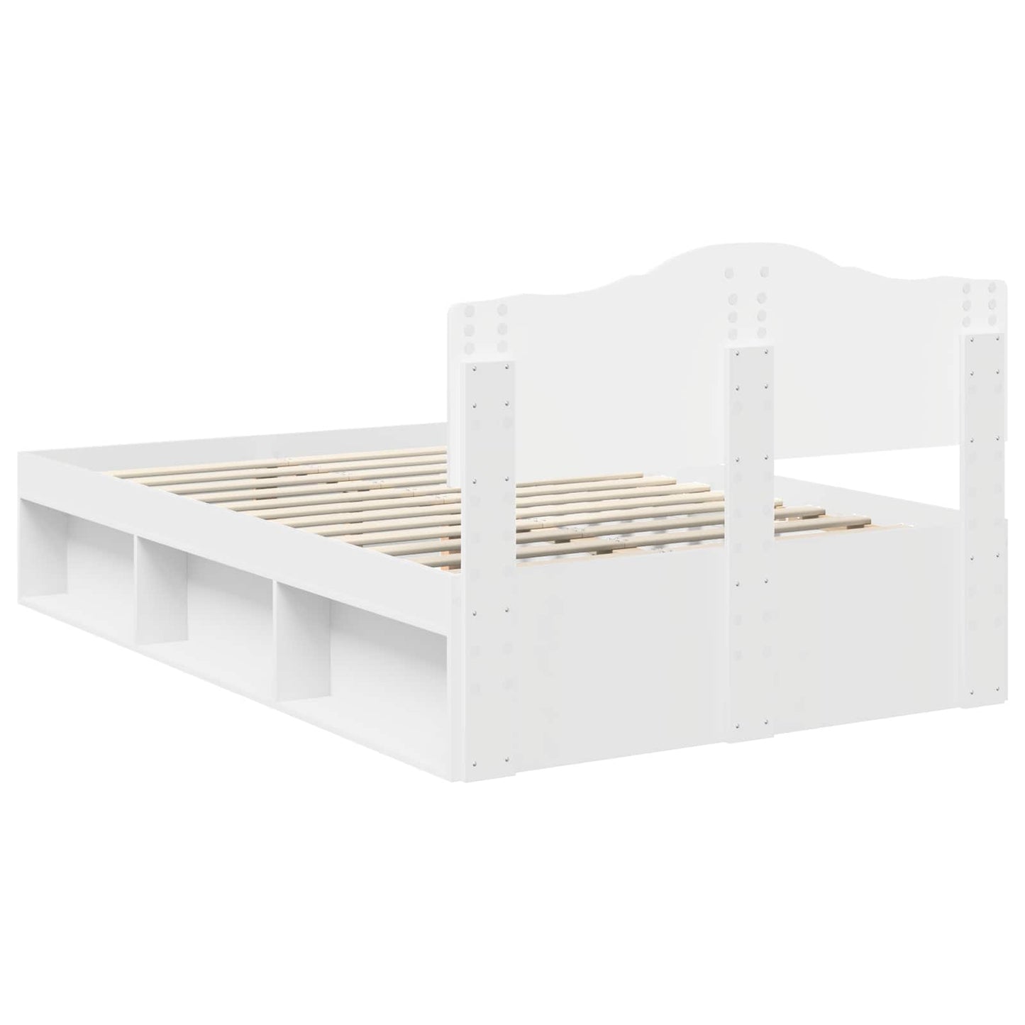 vidaXL Σκελετός Κρεβατιού Λευκό 120 x 190 cm Στερεά ξυλεία πεύκου