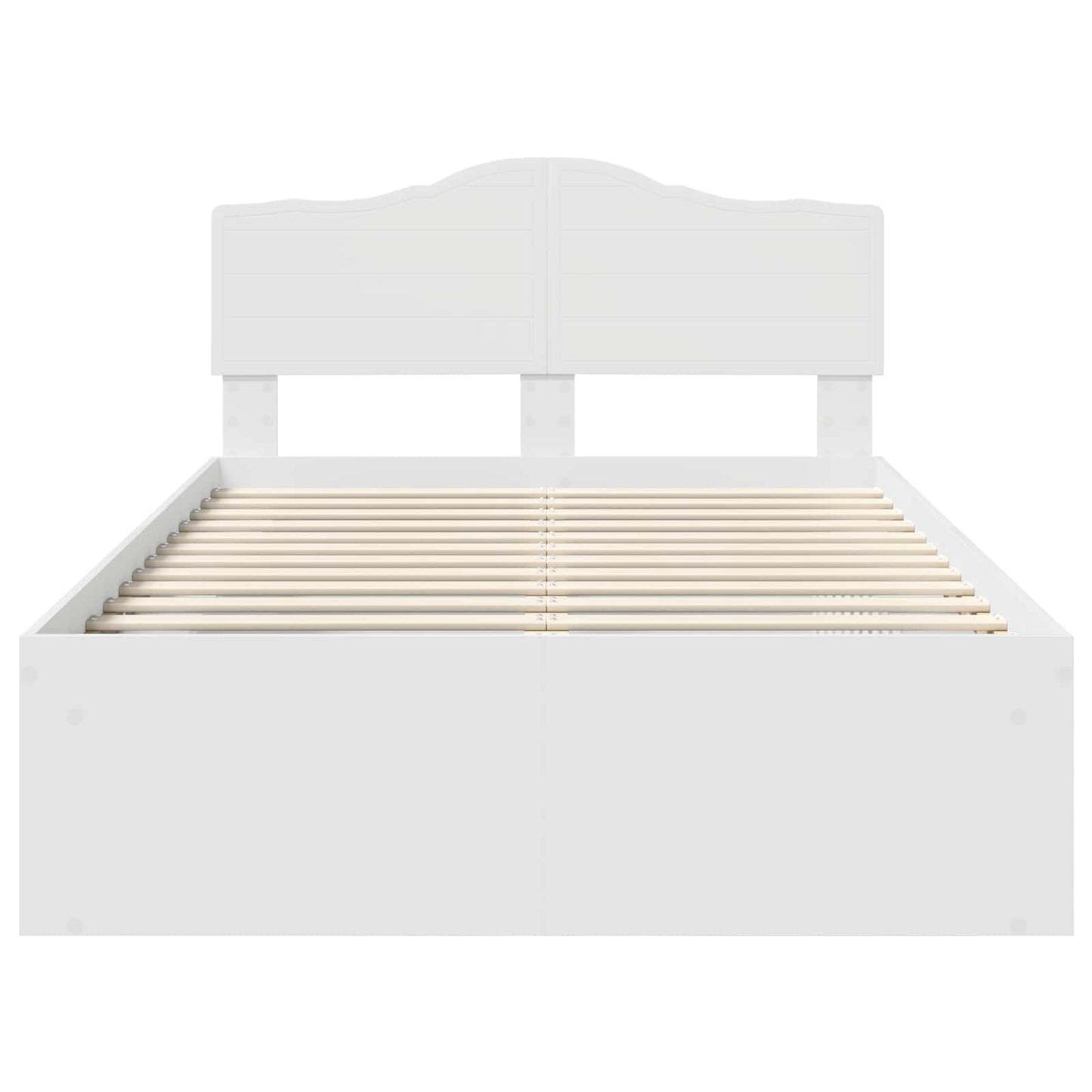 vidaXL Σκελετός Κρεβατιού Λευκό 120 x 190 cm Στερεά ξυλεία πεύκου