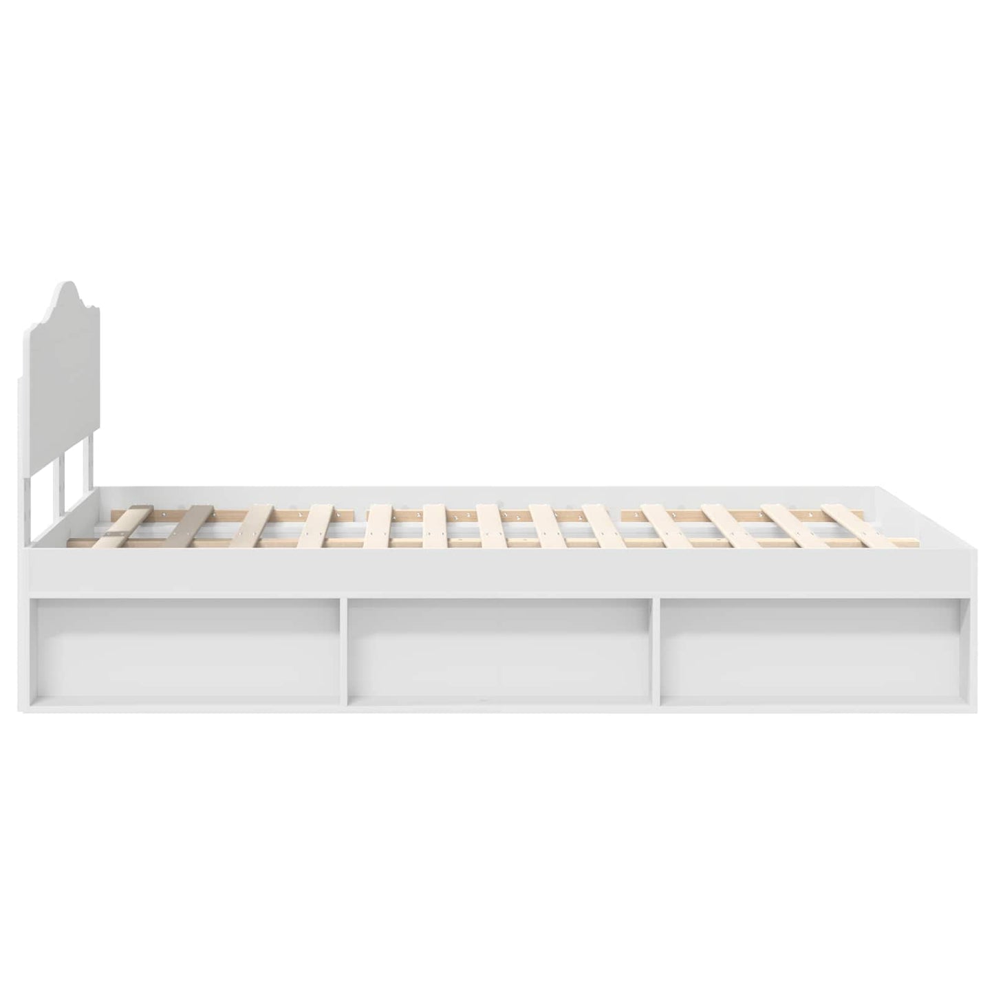 vidaXL Σκελετός Κρεβατιού Λευκό 120 x 190 cm Στερεά ξυλεία πεύκου