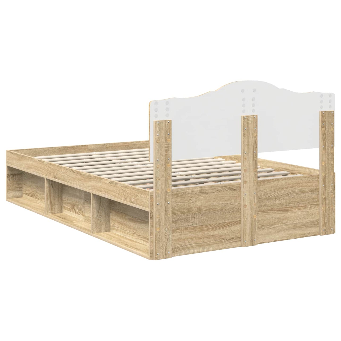 vidaXL Σκελετός Κρεβατιού Σονόμα 120 x 190 cm Στερεά ξυλεία πεύκου