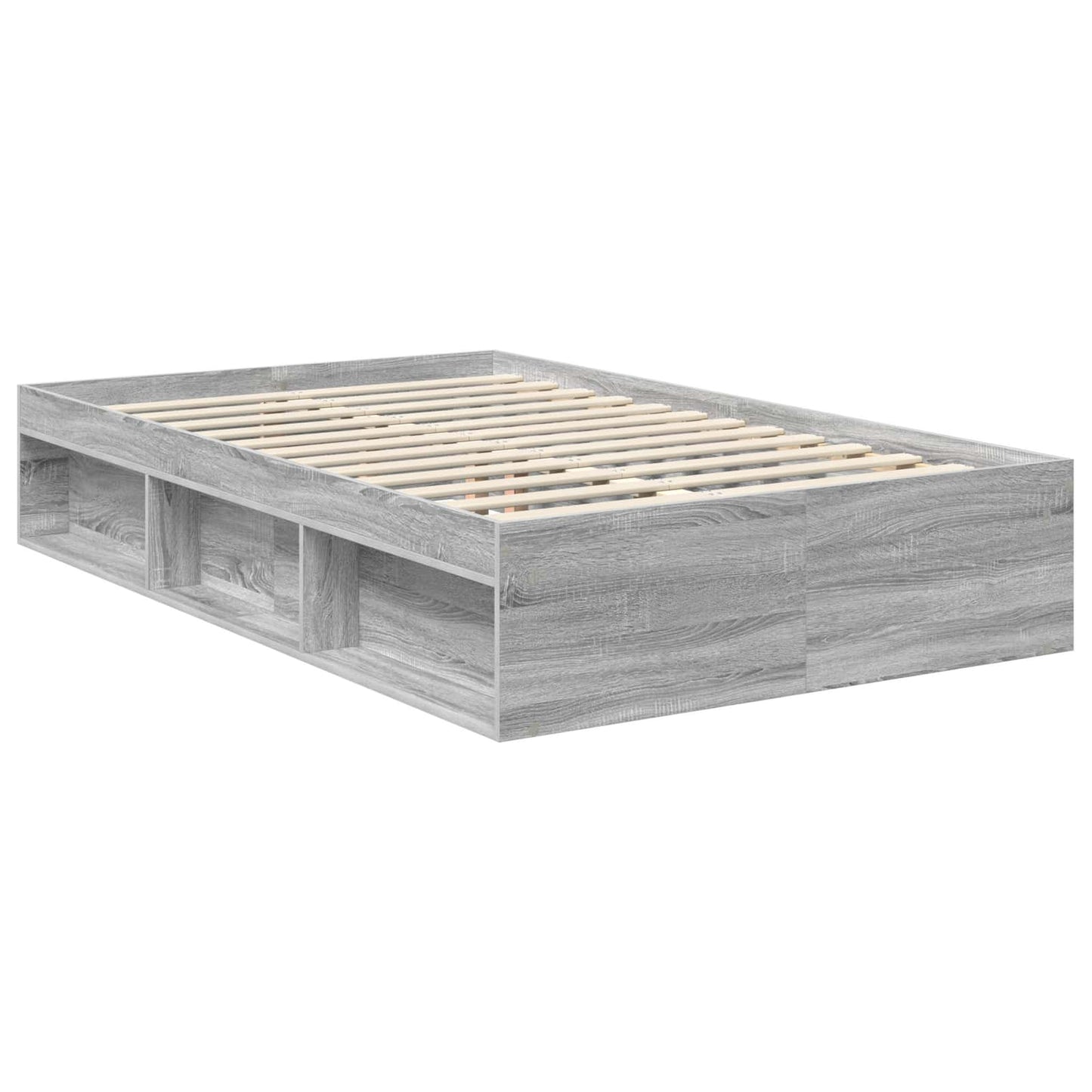 vidaXL Σκελετός Κρεβατιού Γκρι Sonoma 120 x 190 cm