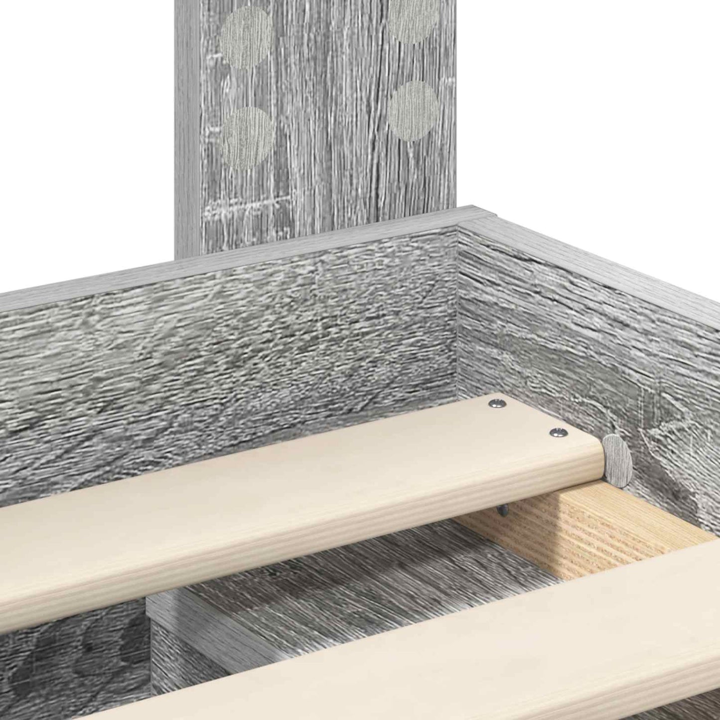 vidaXL Σκελετός Κρεβατιού Γκρι Sonoma 75 x 190 cm Στερεά ξυλεία πεύκου