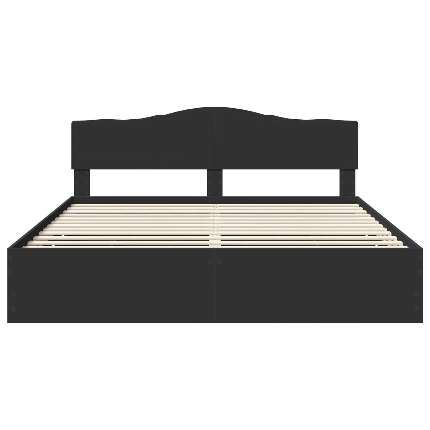 vidaXL Σκελετός Κρεβατιού Μαύρο 180 x 200 cm Μηχανήματος Ξύλο