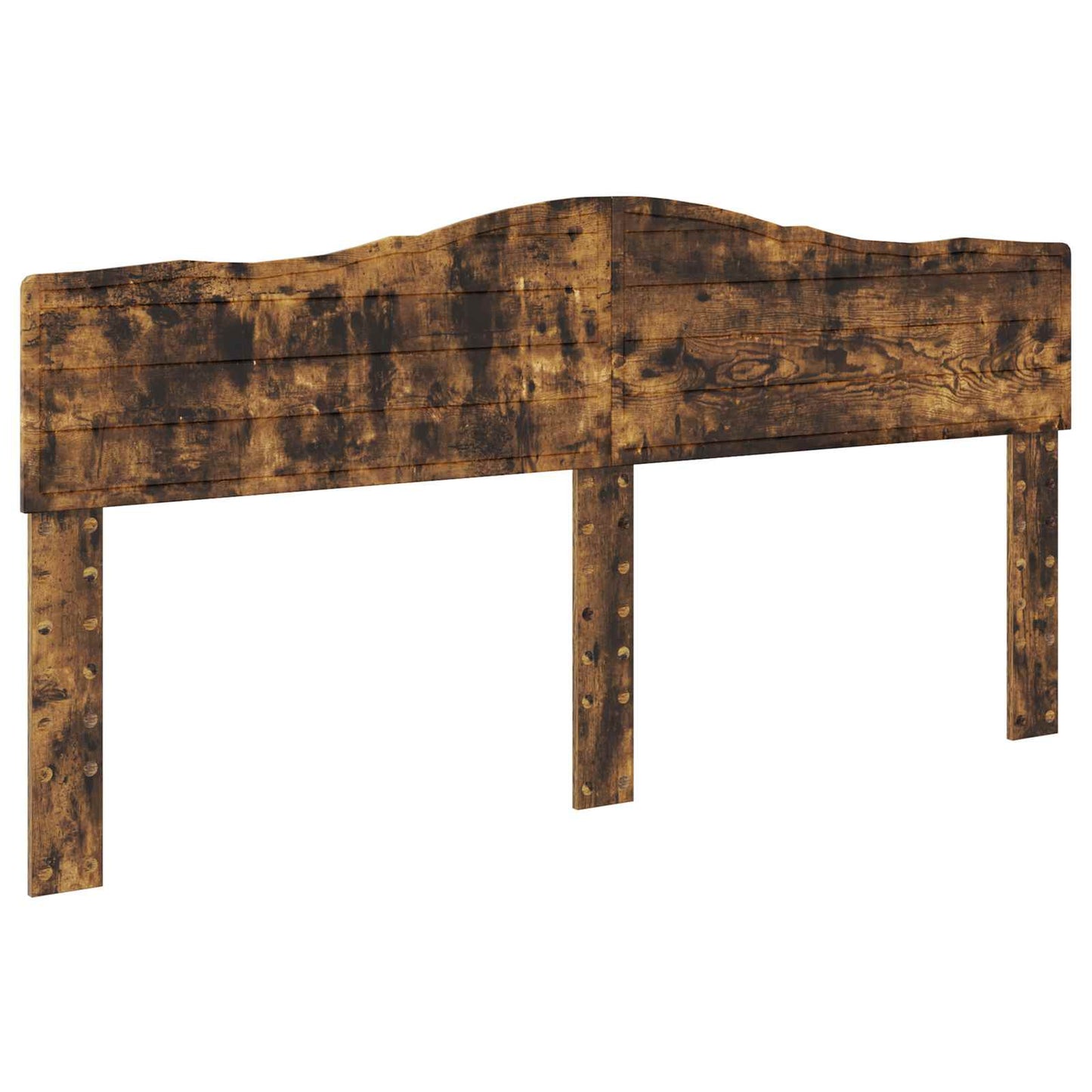vidaXL Σκελετός Κρεβατιού Καπνιστό Δρύς 180 x 200 cm Μηχανήματος Ξύλο