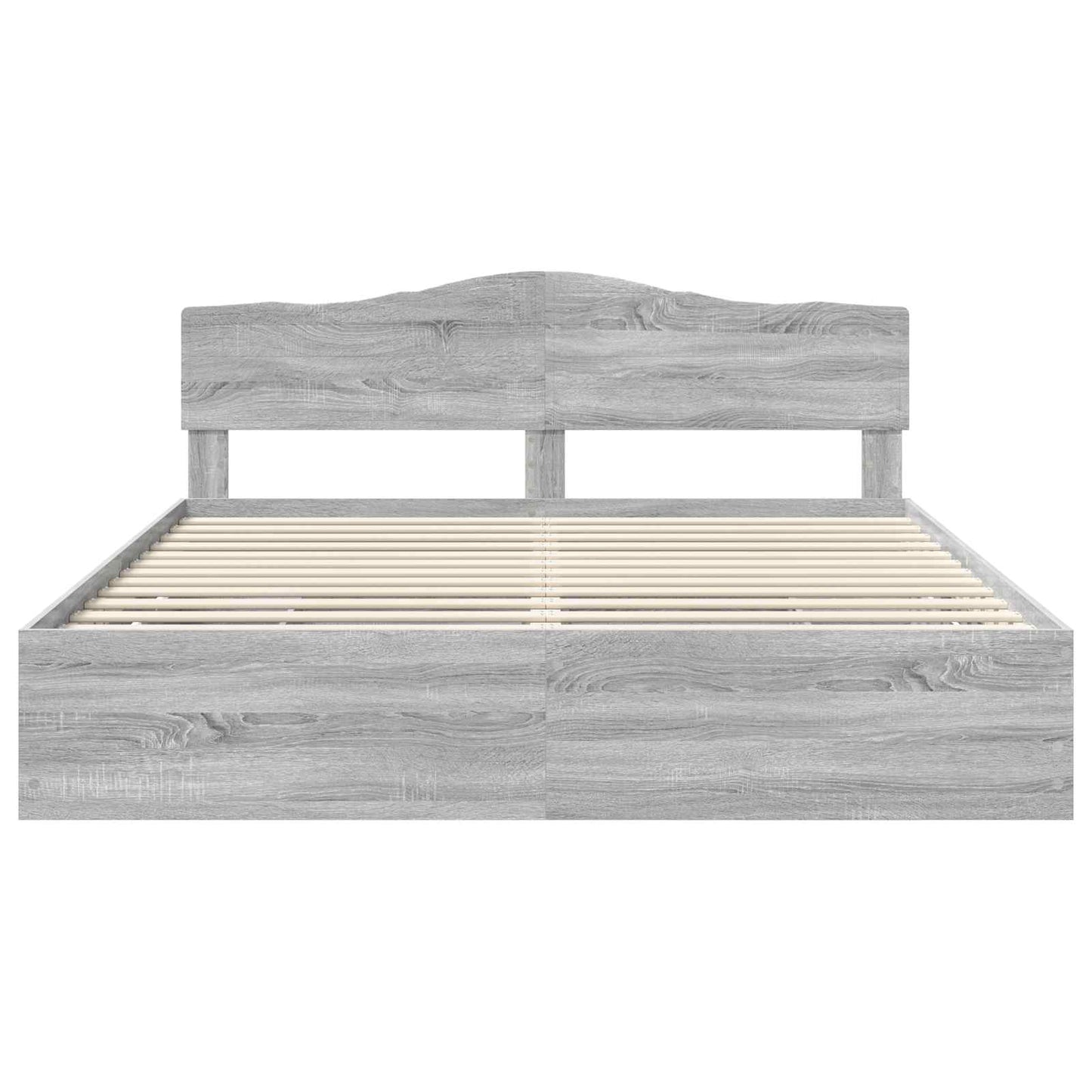 vidaXL Σκελετός Κρεβατιού Γκρίζο Σονομα 180 x 200 cm Μηχανήματος Ξύλο
