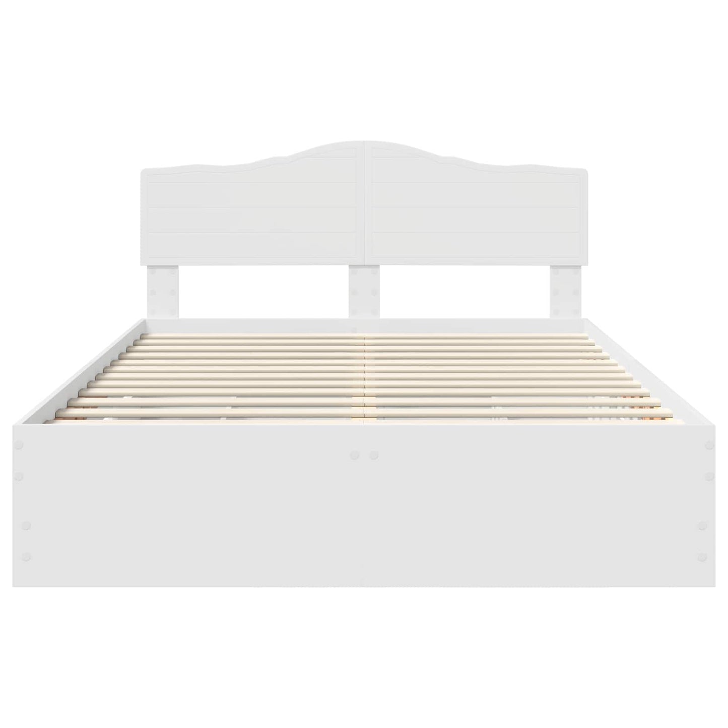 vidaXL Σκελετός Κρεβατιού Λευκό 160 x 200 cm Μηχανήματος Ξύλο