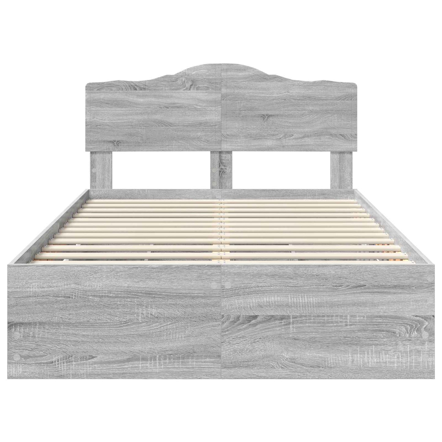 vidaXL Σκελετός Κρεβατιού Γκρίζο Σονομα 120 x 200 cm Μηχανήματος Ξύλο
