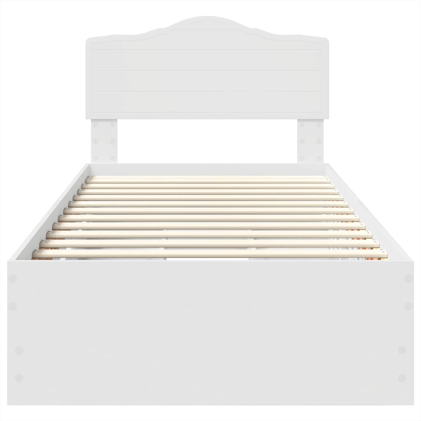 vidaXL Σκελετός Κρεβατιού Λευκό 100 x 200 cm Μηχανήματος Ξύλο