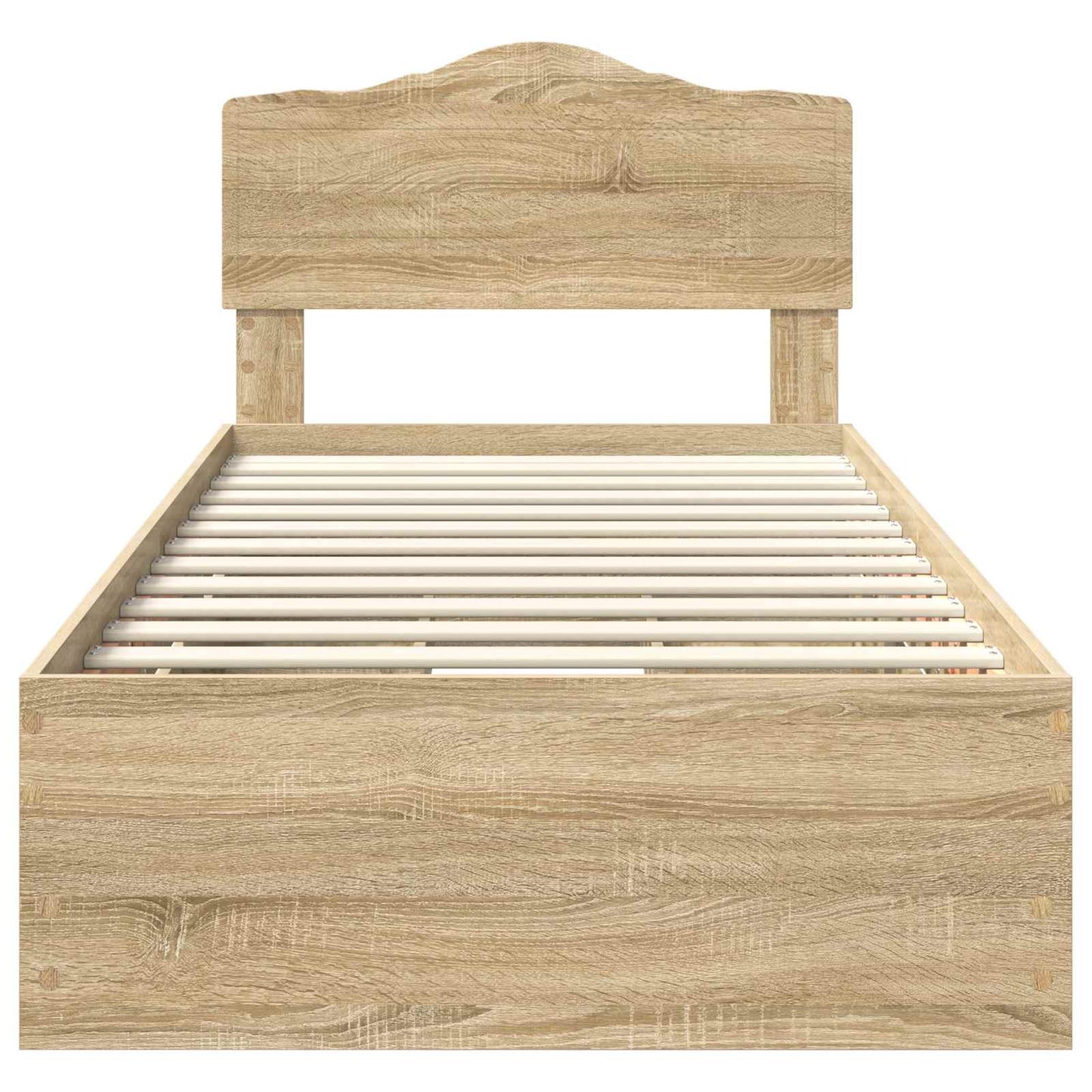 vidaXL Σκελετός Κρεβατιού Δρύς Sonoma 75 x 190 cm Μηχανήματος Ξύλο