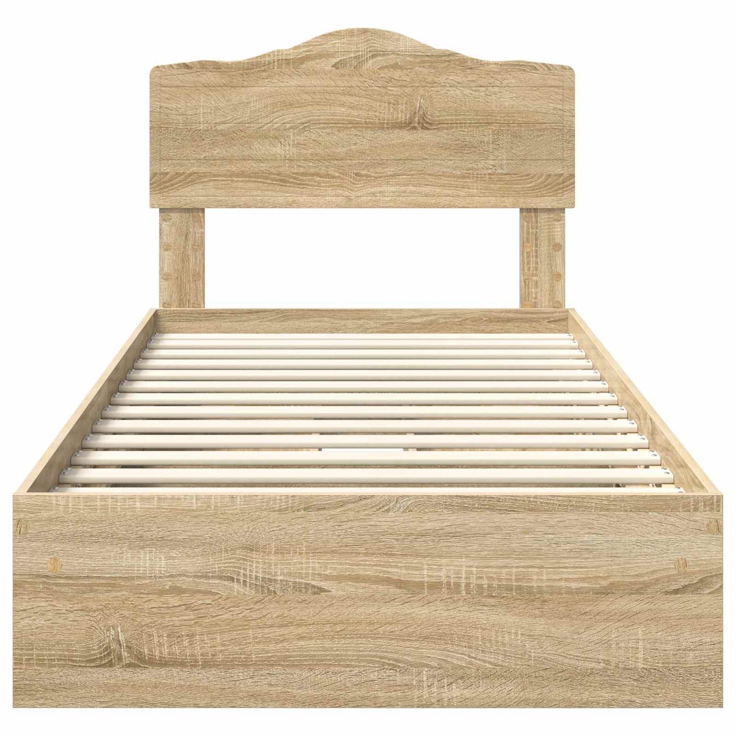 vidaXL Κρεβάτι Αποθήκης Δρύς Sonoma 100 x 200 cm Επεξεργασμένο ξύλο