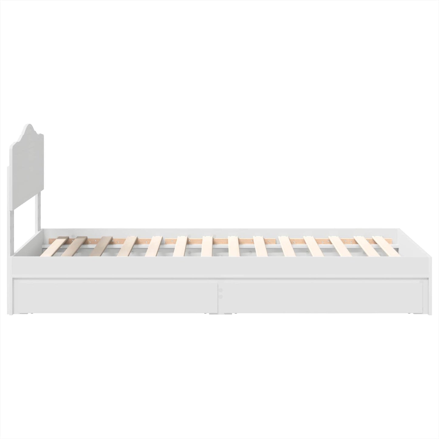 vidaXL Κρεβάτι Αποθήκης Λευκό 70 x 190 cm Επεξεργασμένο ξύλο