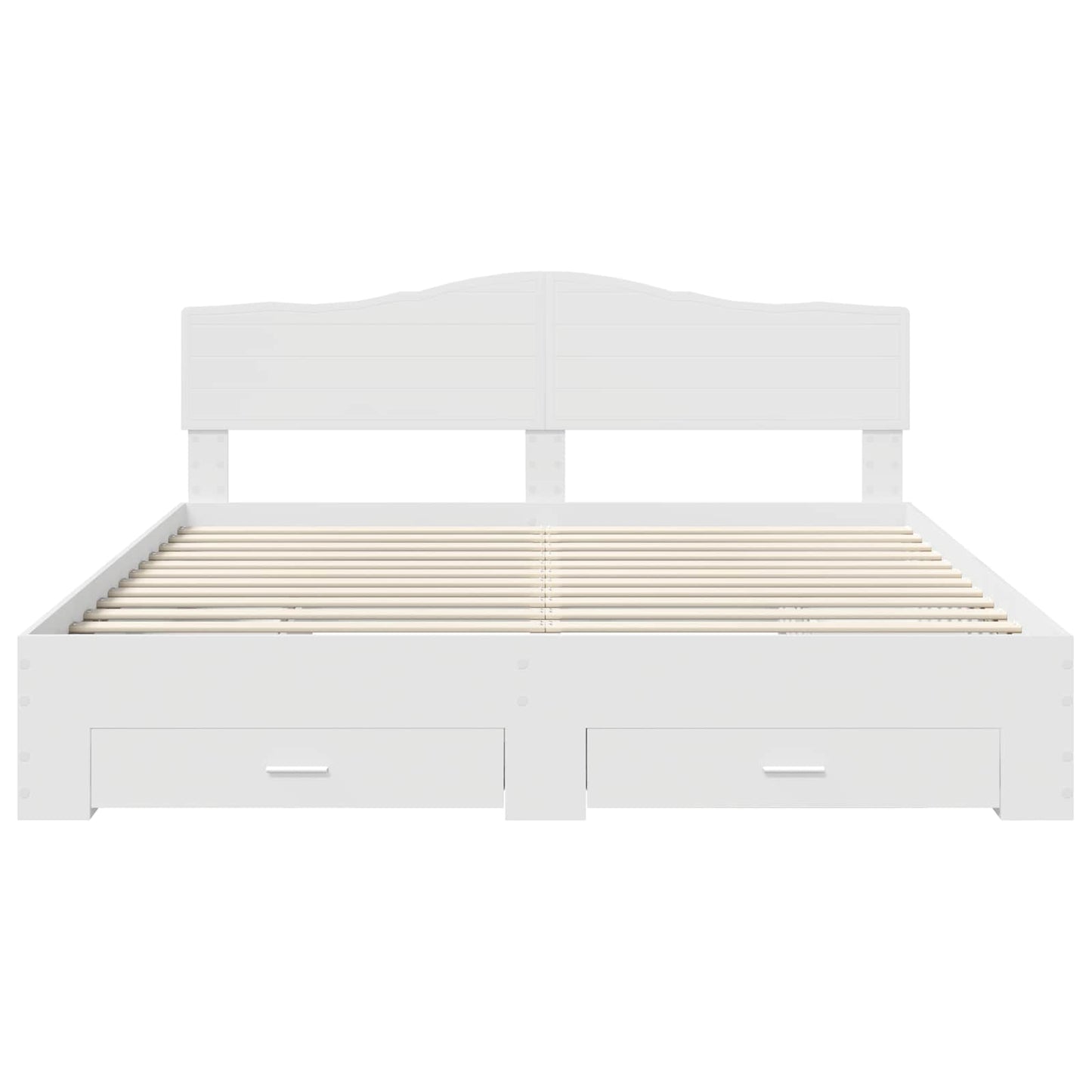 vidaXL Σκελετός Κρεβατιού Λευκό 180 x 200 cm Επεξεργασμένο ξύλο